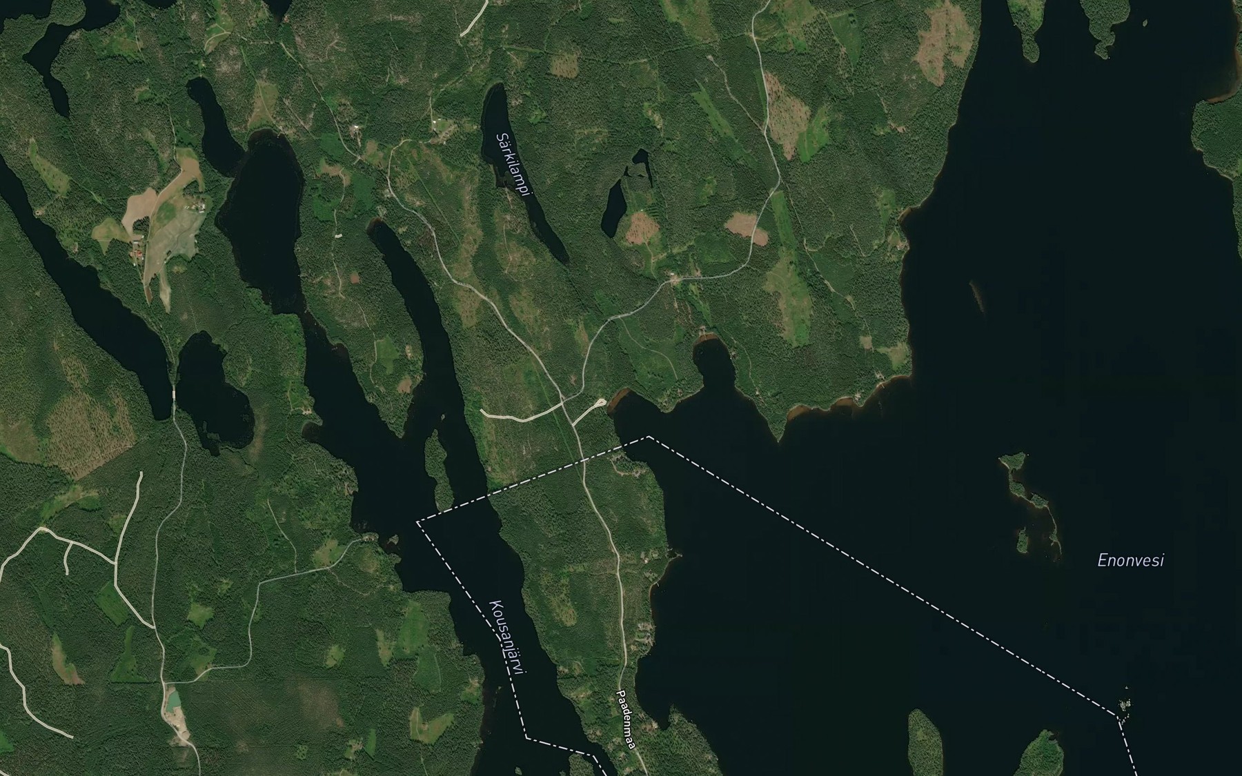Satellite map of the Suivanoja