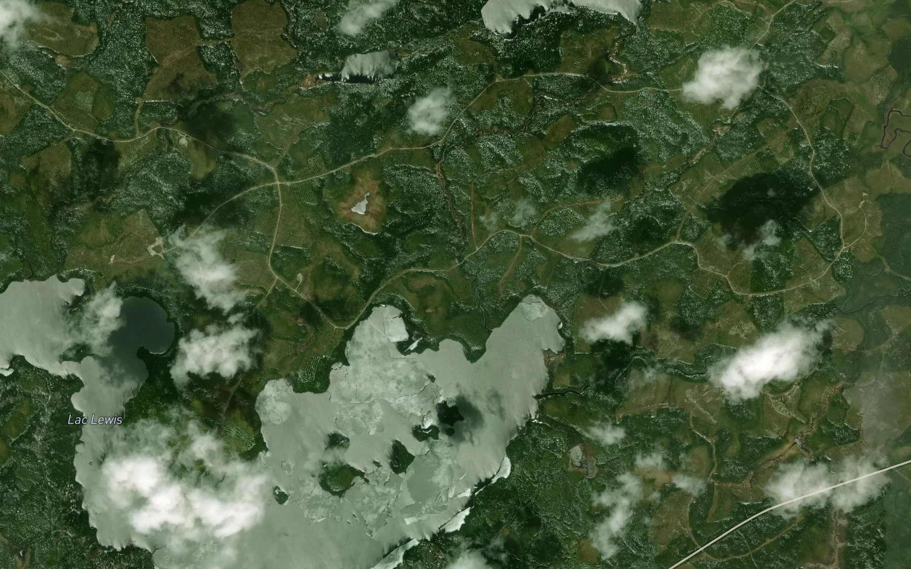 Satellite map of the Ruisseau Lapparent