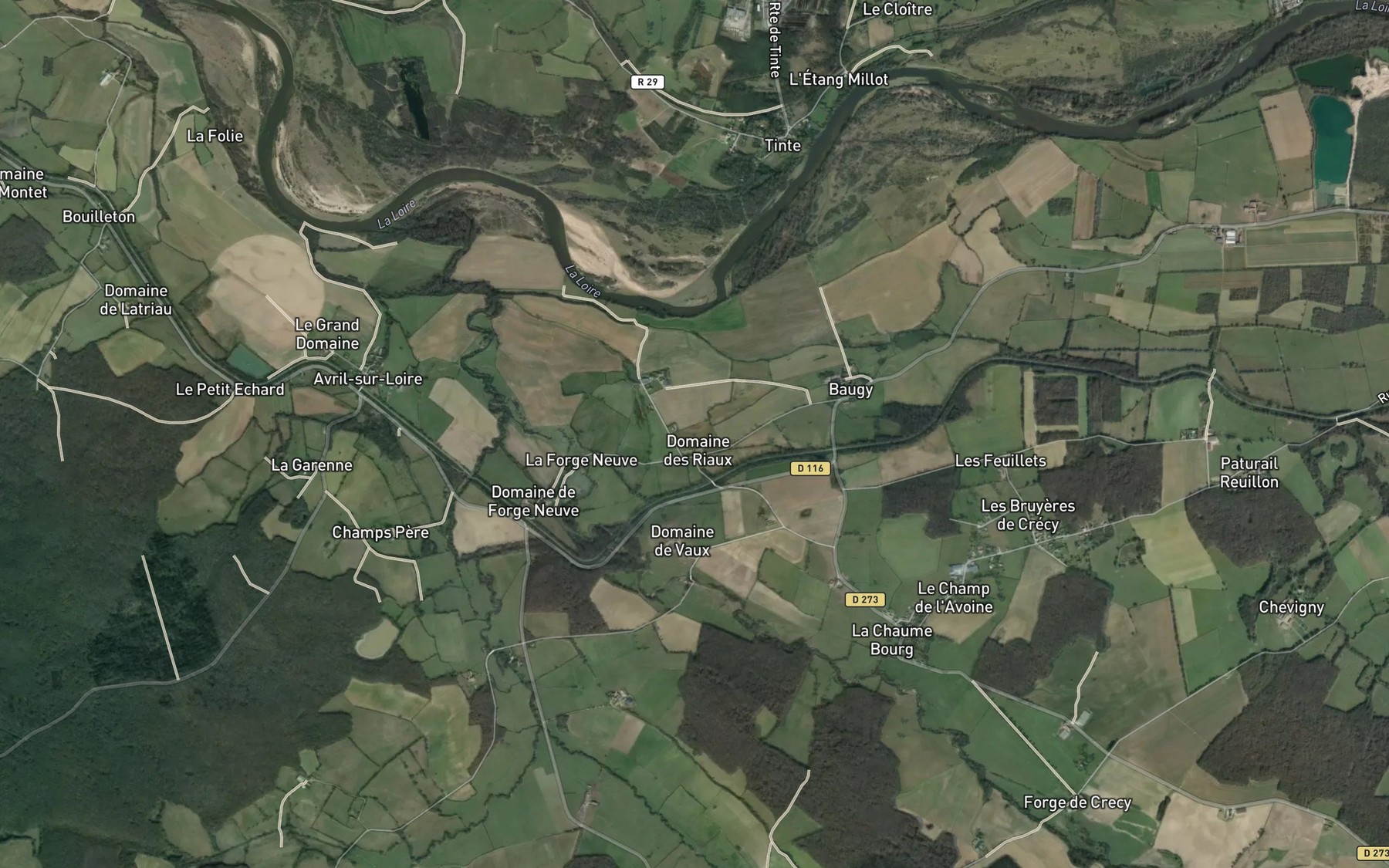 Satellite map of the Acolin