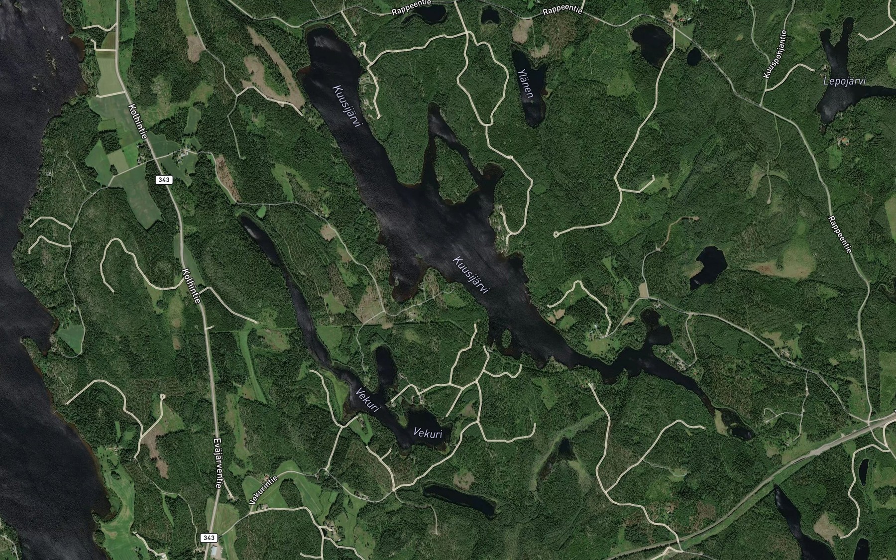 Satellite map of the Katajalahti