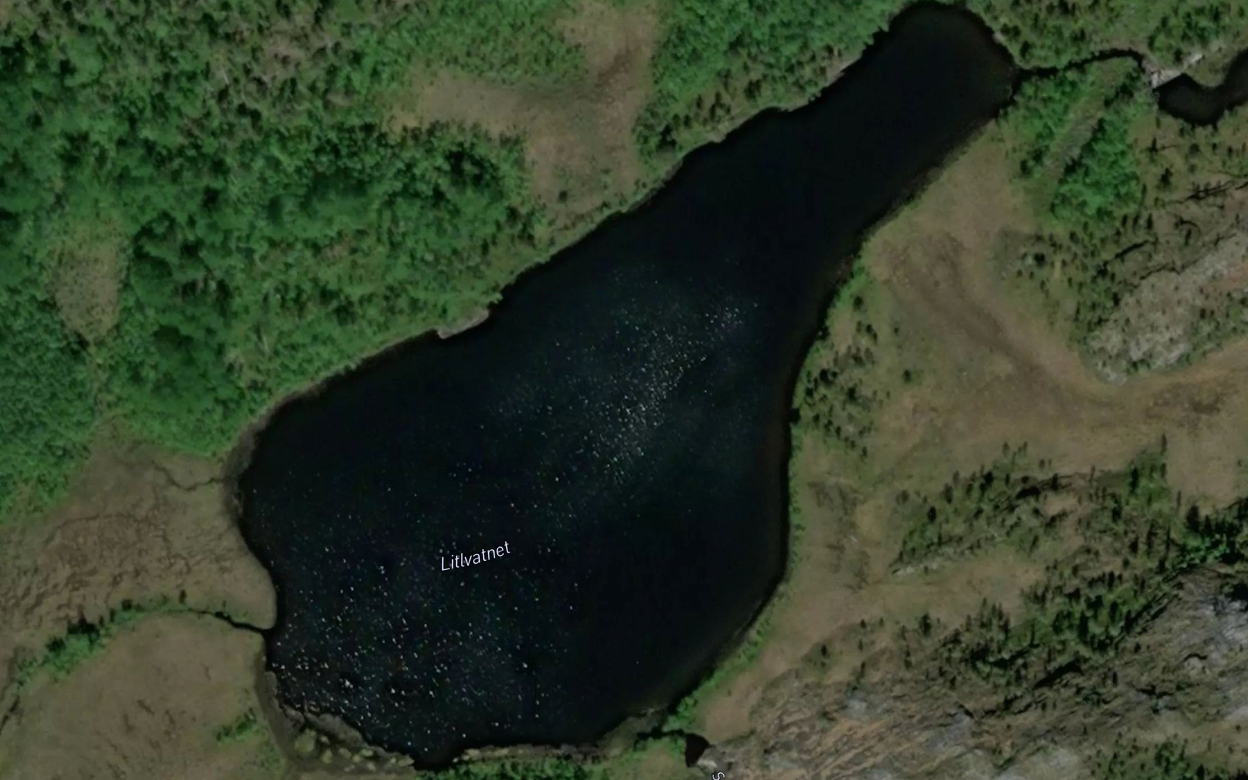Satellite map of the Litlvatnet