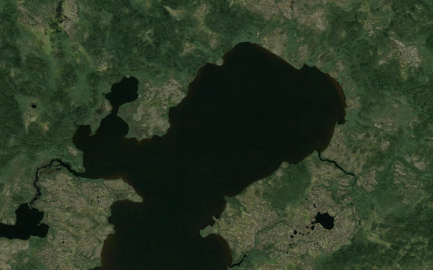 Satellite map of the Ozero Salyukuty