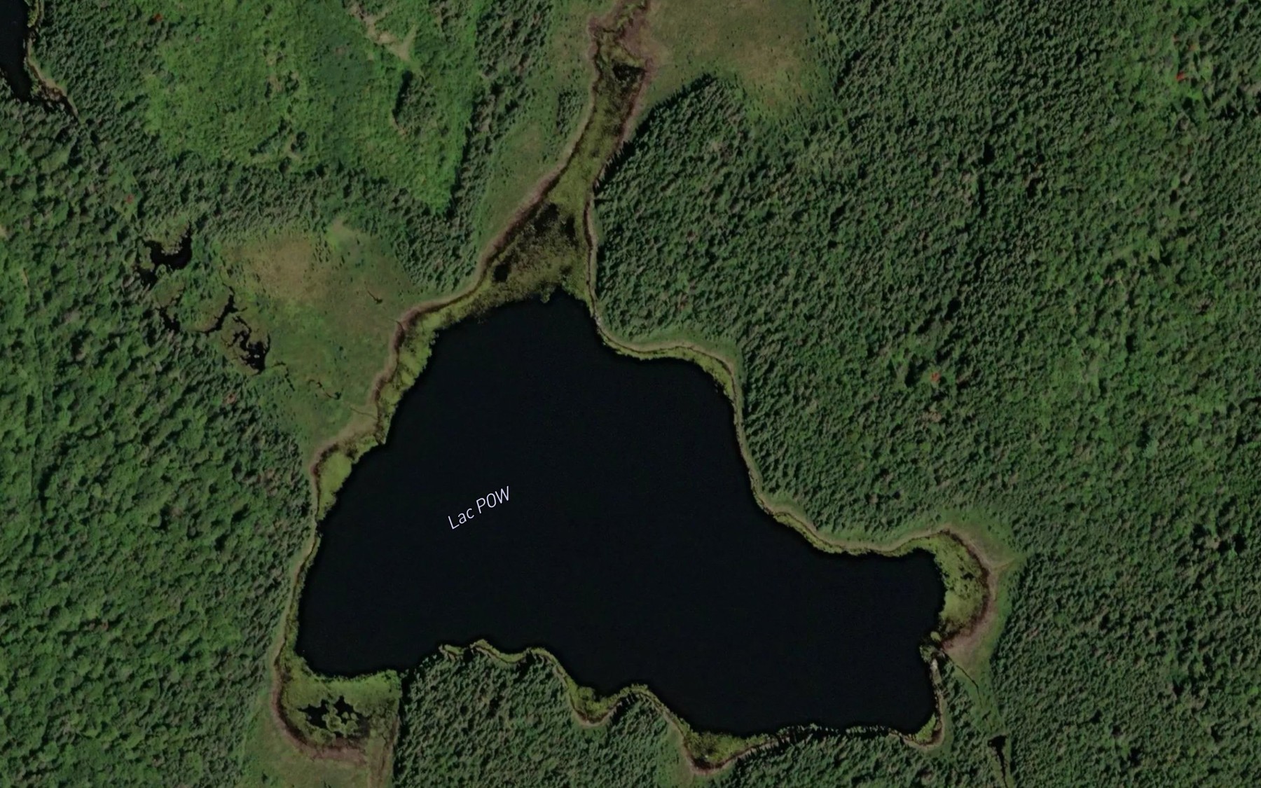 Satellite map of the Lac POW