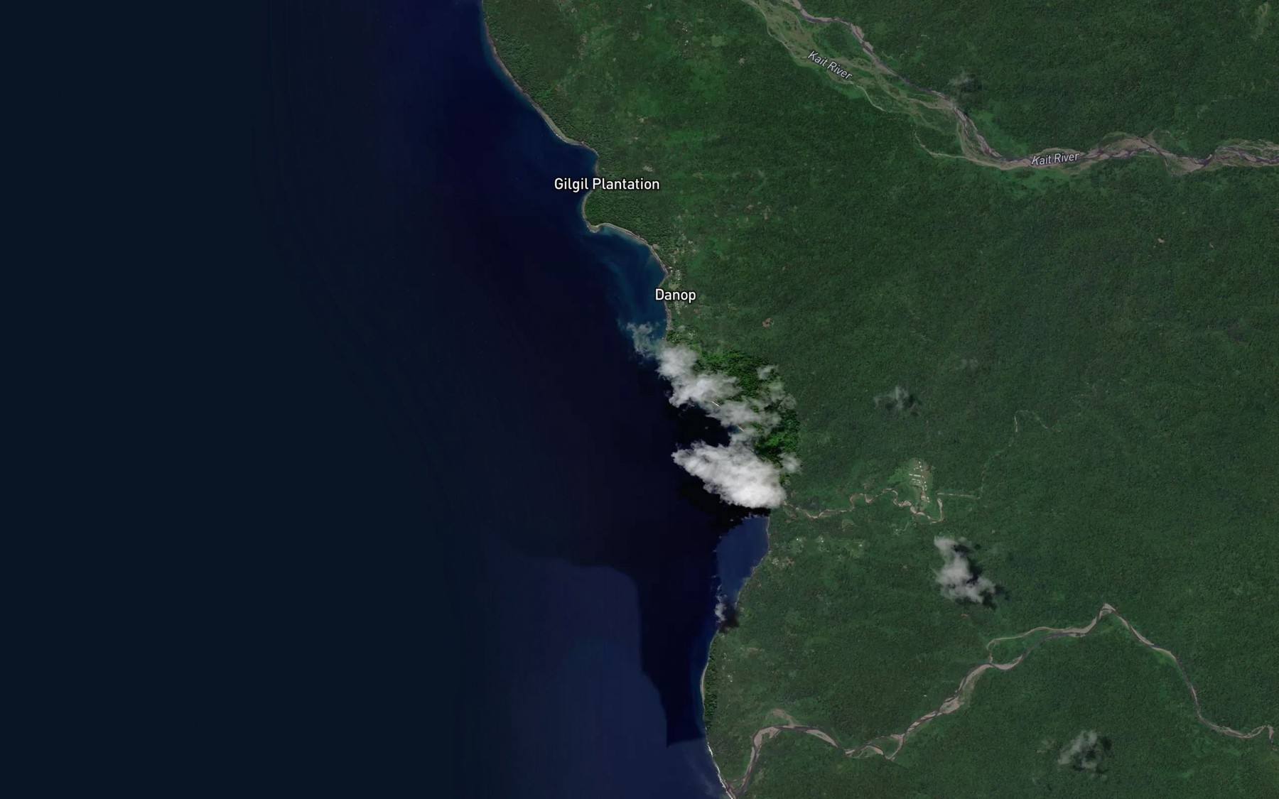 Satellite map of the Gilingil Bay