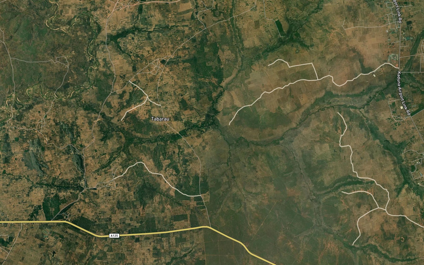 Satellite map of the River Chikaji
