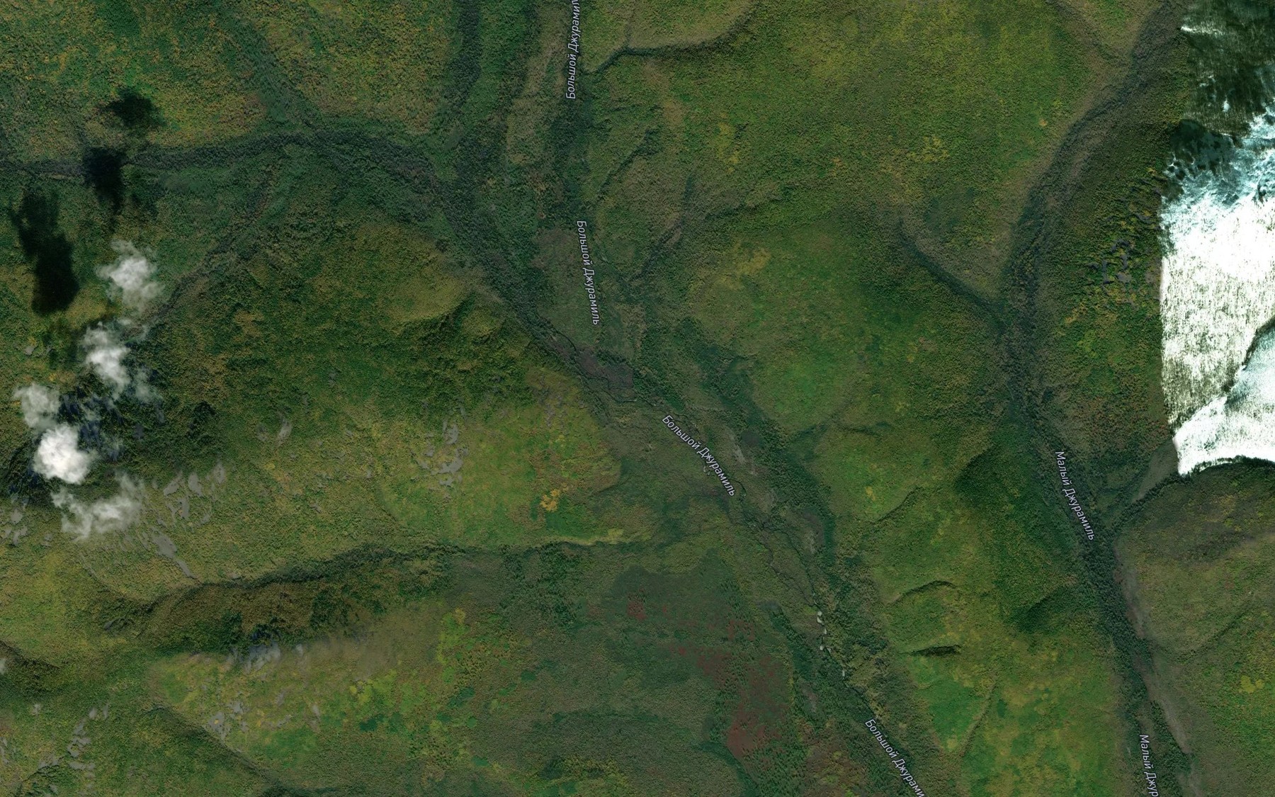 Satellite map of the Solnechnyy