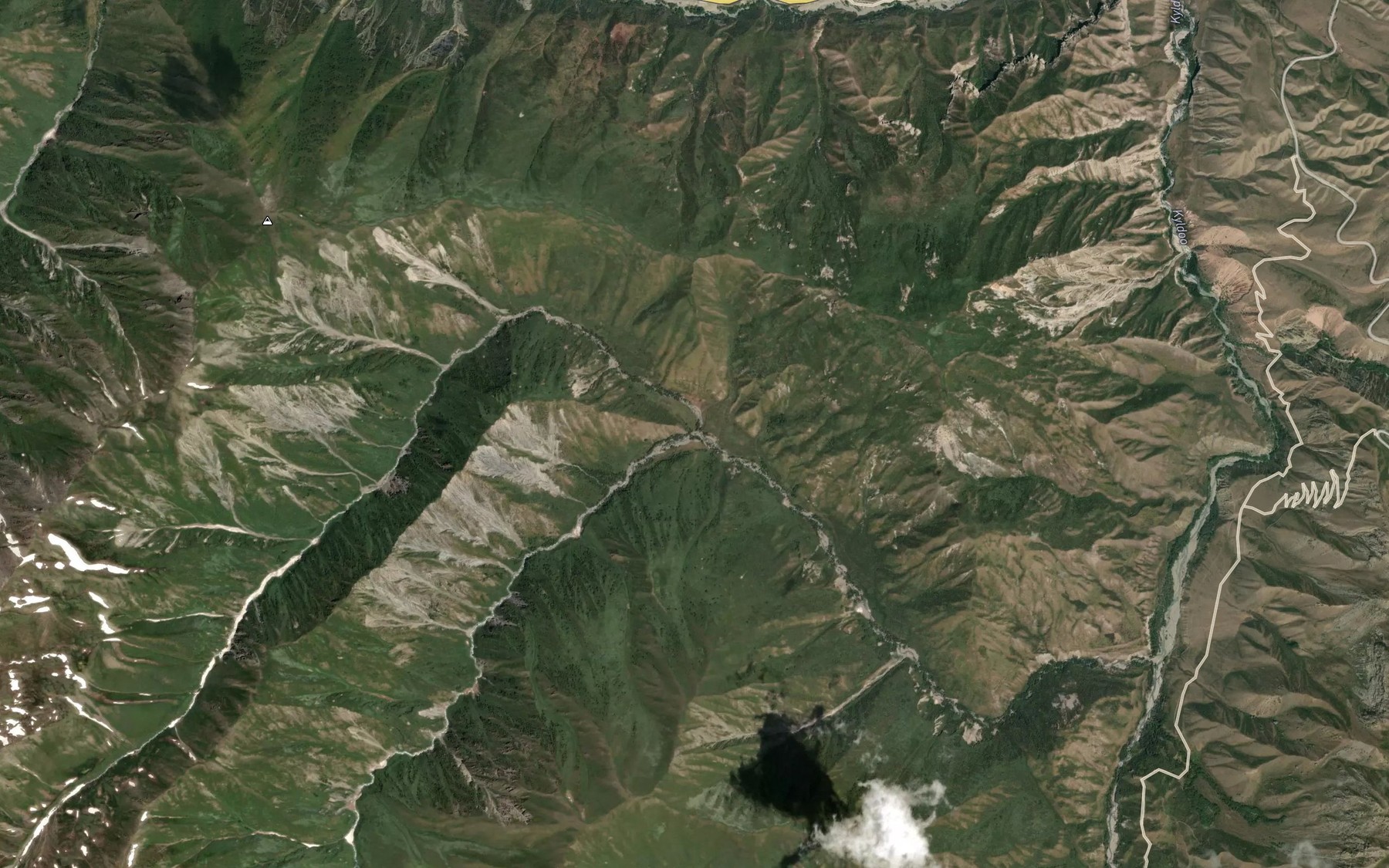 Satellite map of the Aubek-Vost