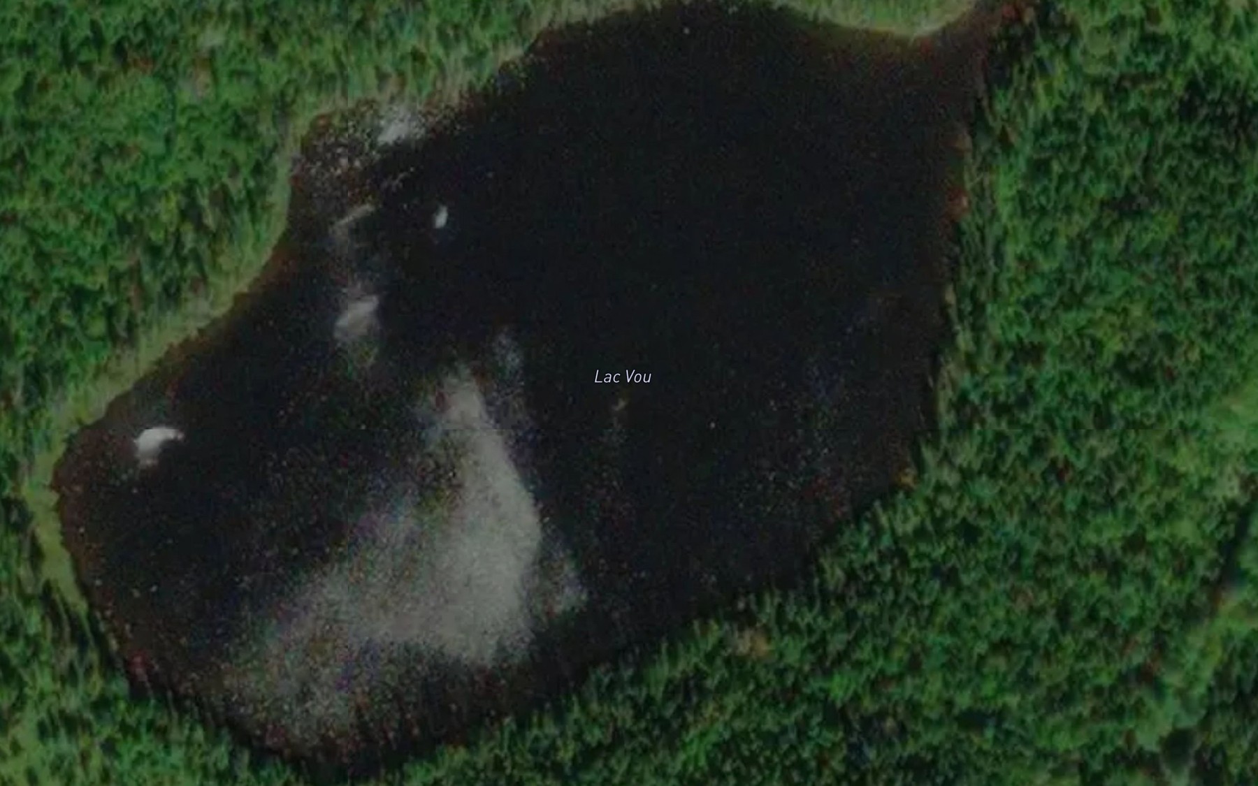 Satellite map of the Lac Vou