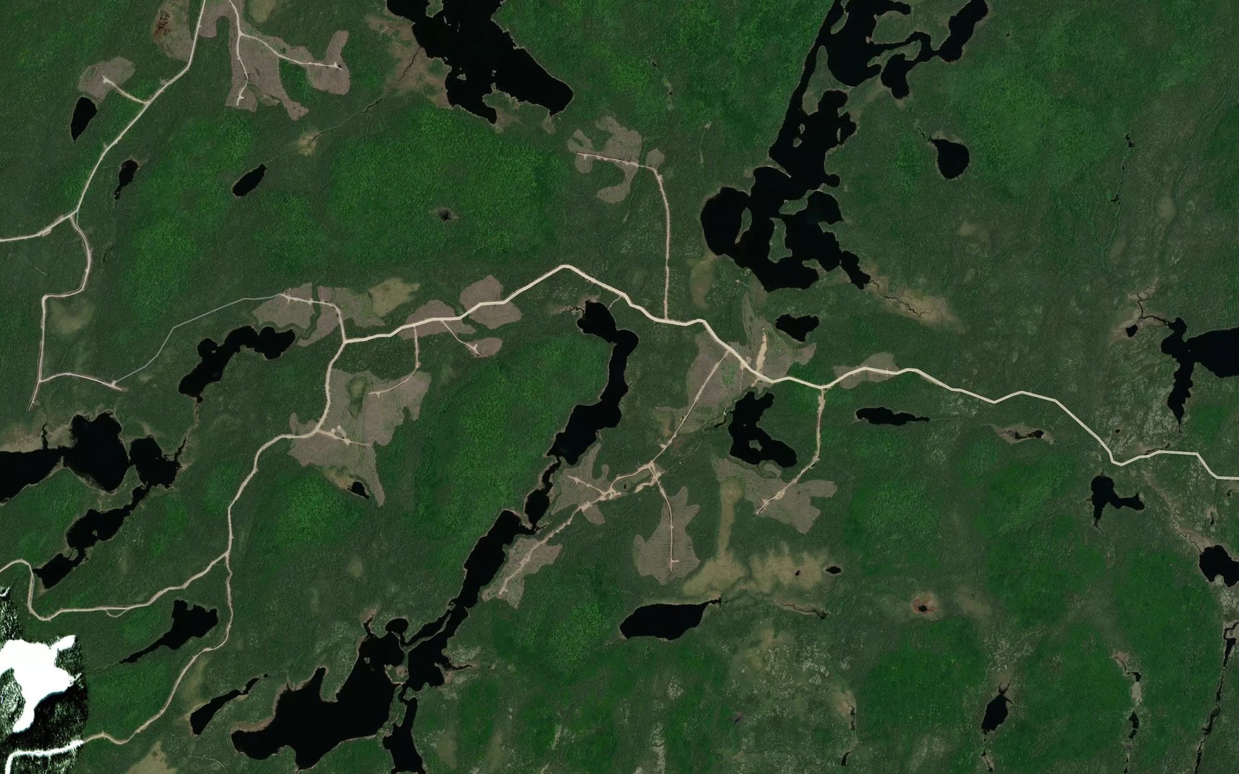 Satellite map of the Lac Rochette