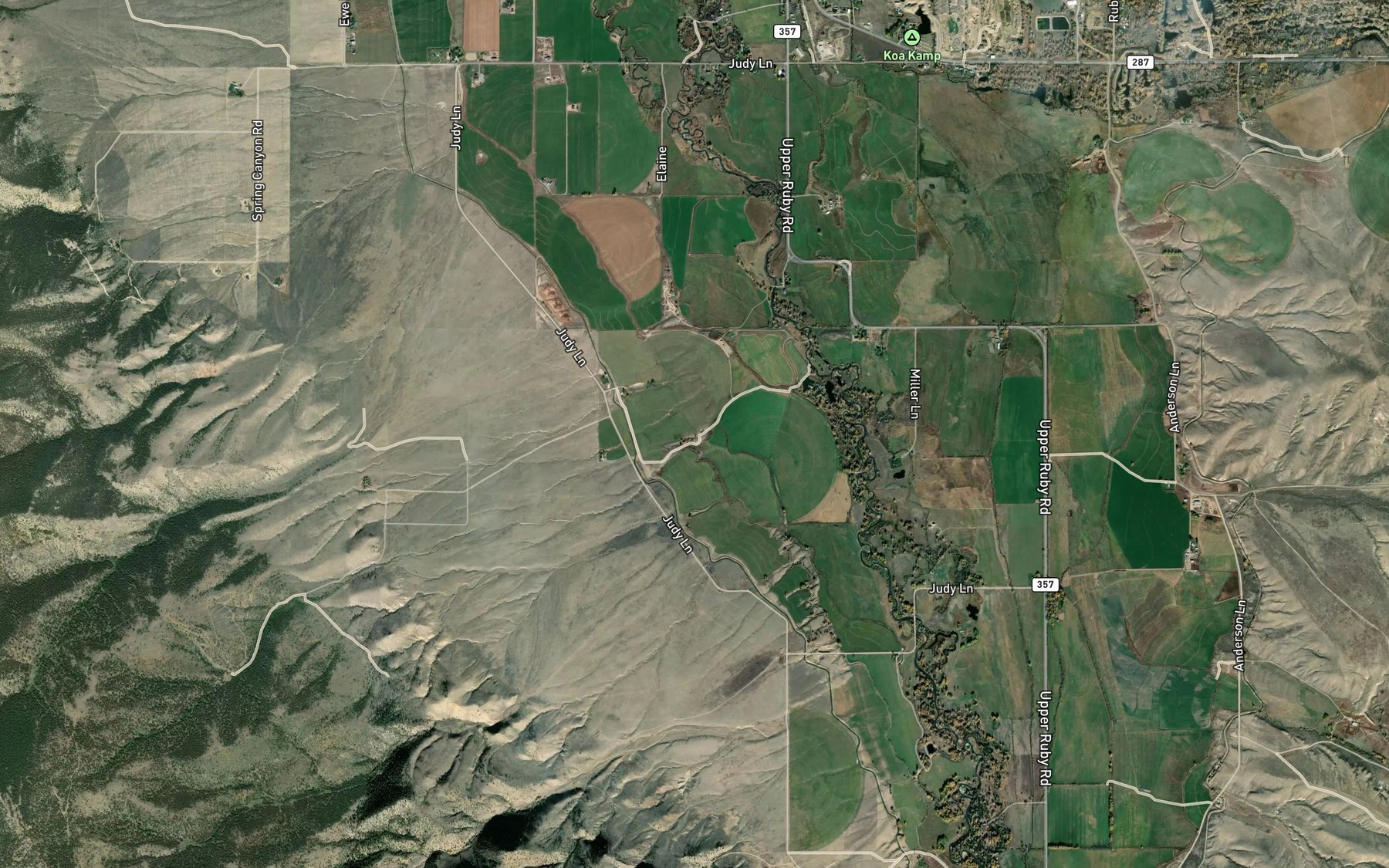 Satellite map of the Passamari Ditch