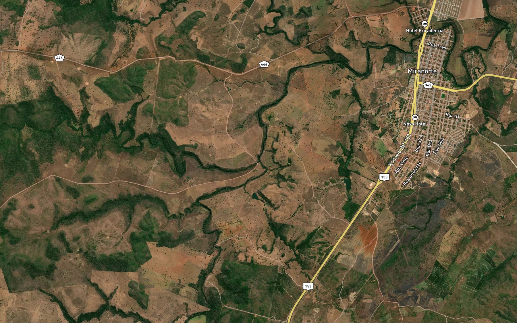 Satellite map of the Grotao