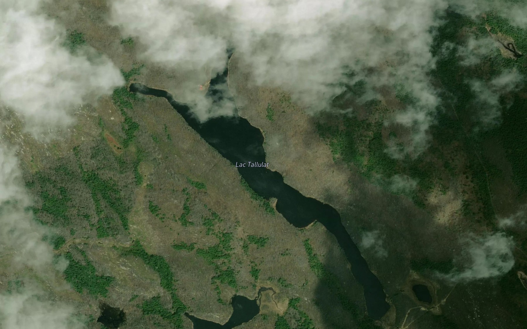 Satellite map of the Lac Tallulat