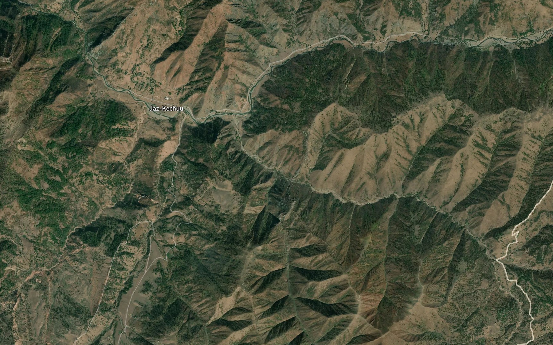 Satellite map of the Tozhaal-Suu