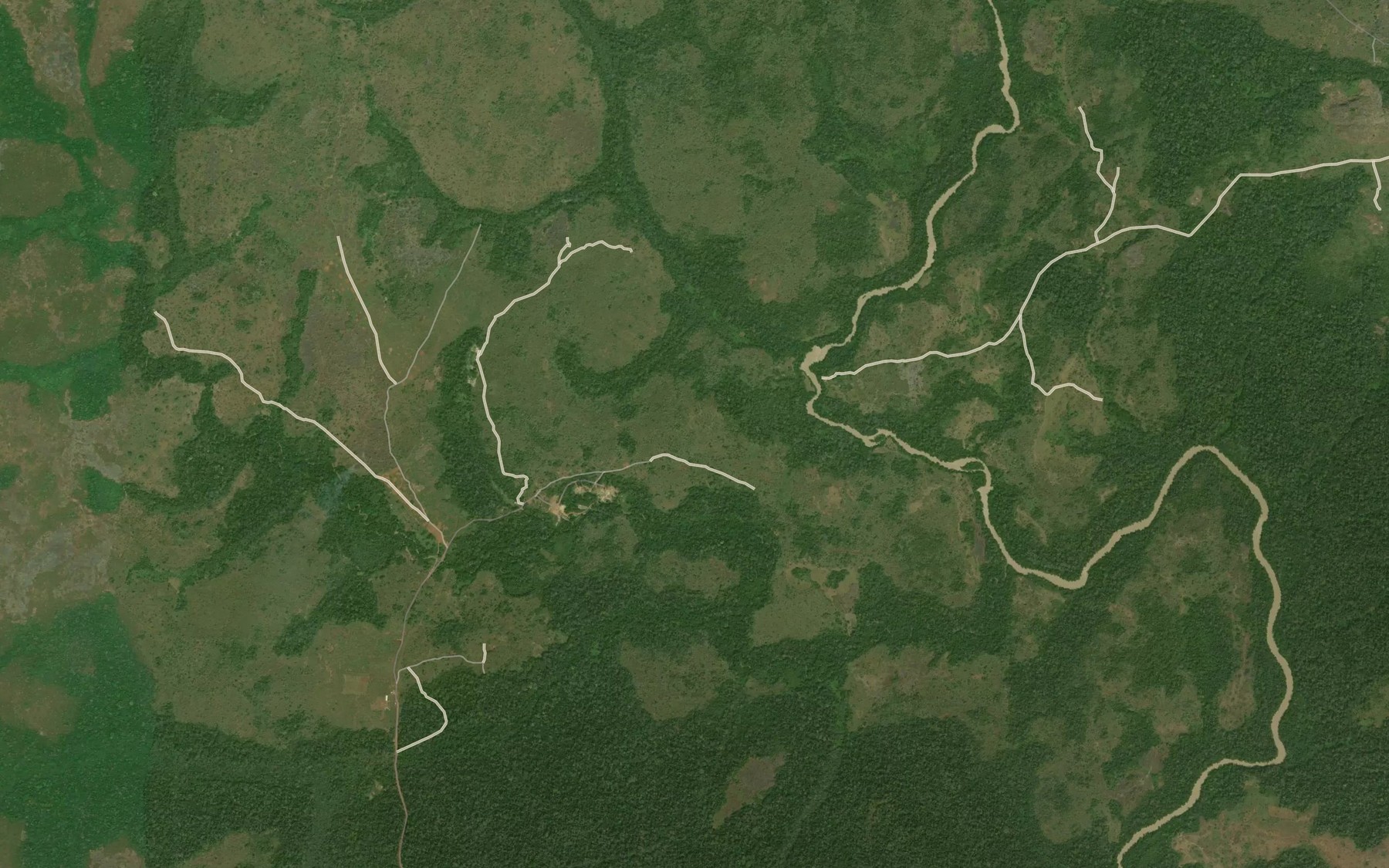Satellite map of the Lindi