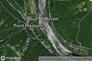 Satellite map of the Tohickon Creek