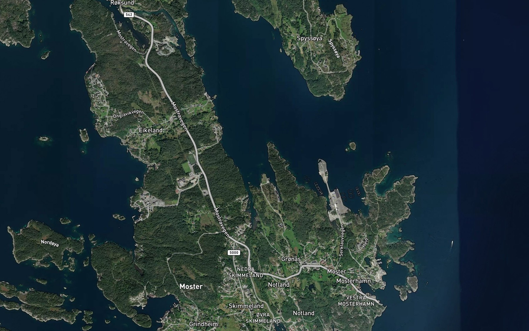 Satellite map of the Mollevika