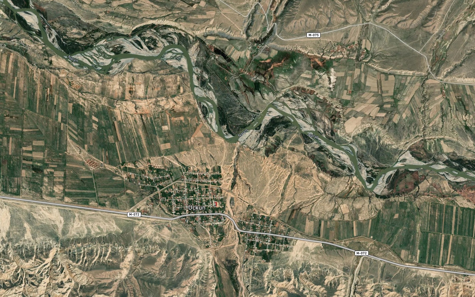 Satellite map of the Karabulun