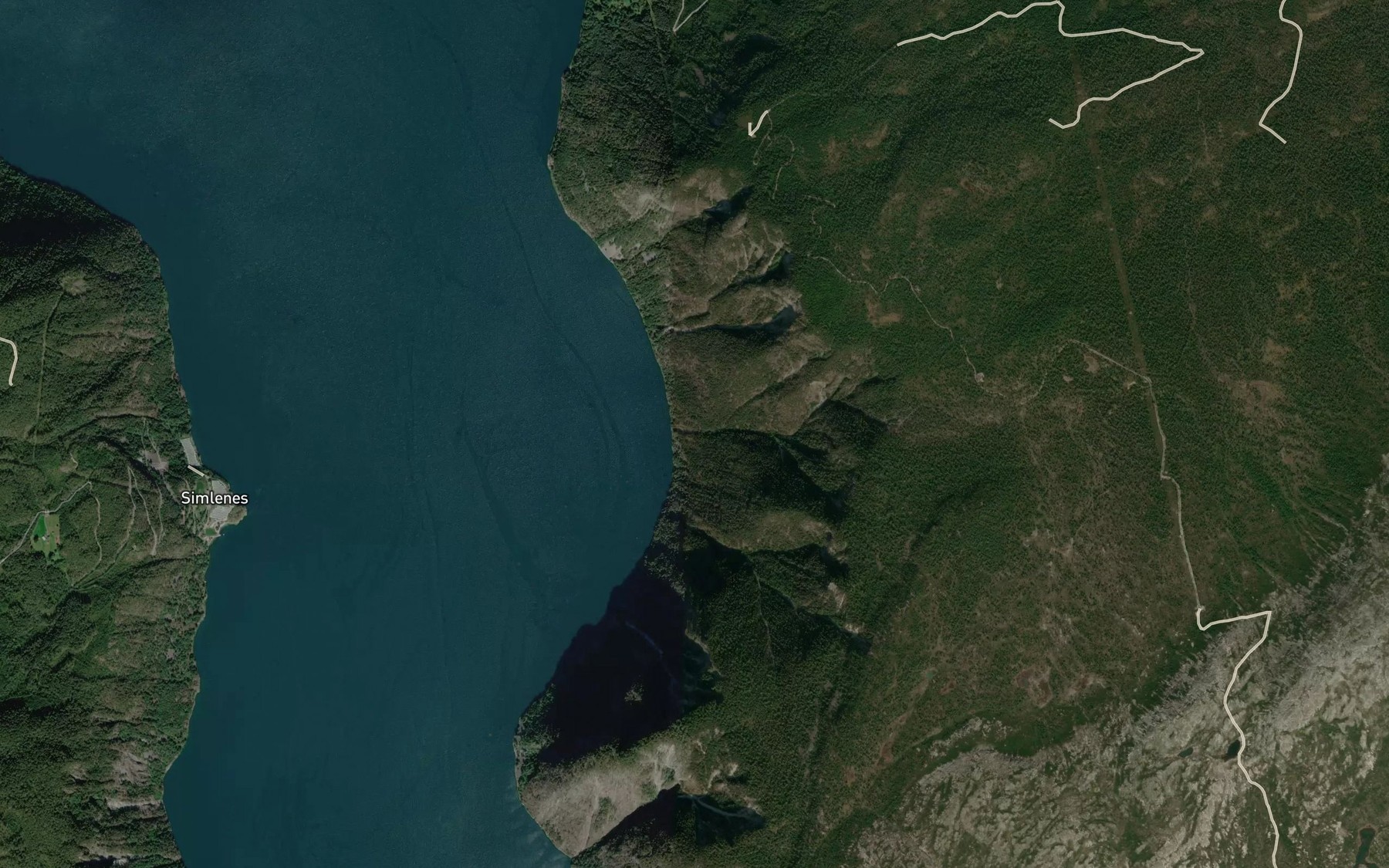 Satellite map of the Merkesgrovi