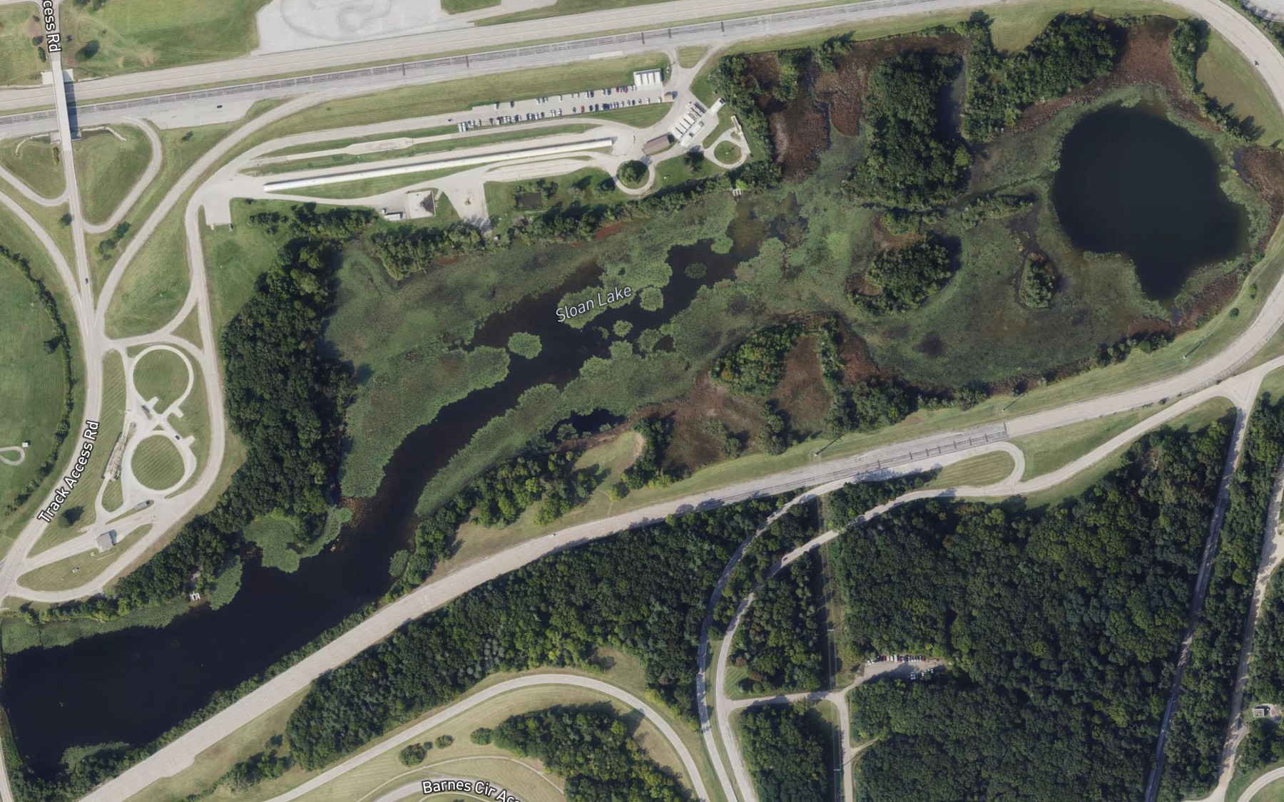 Satellite map of the Sloan Lake