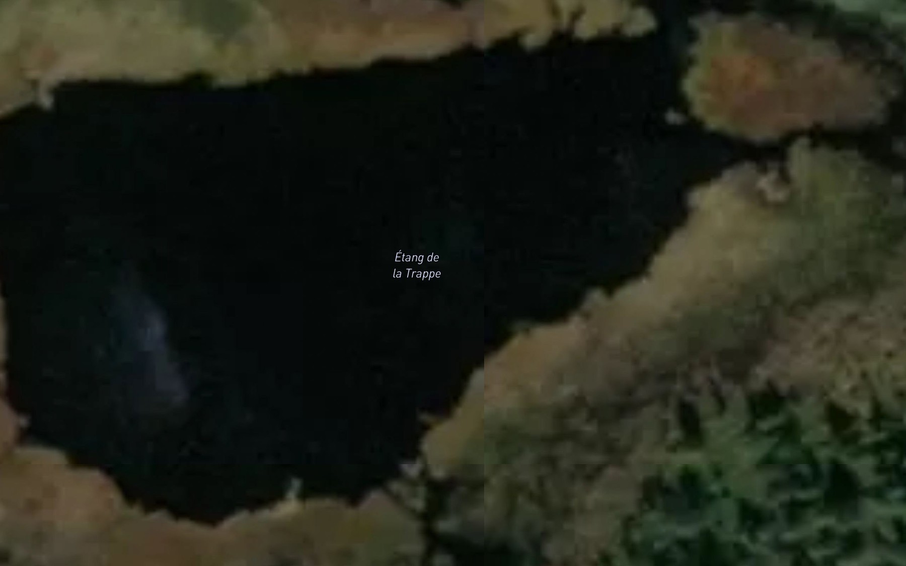 Satellite map of the Etang de la Trappe