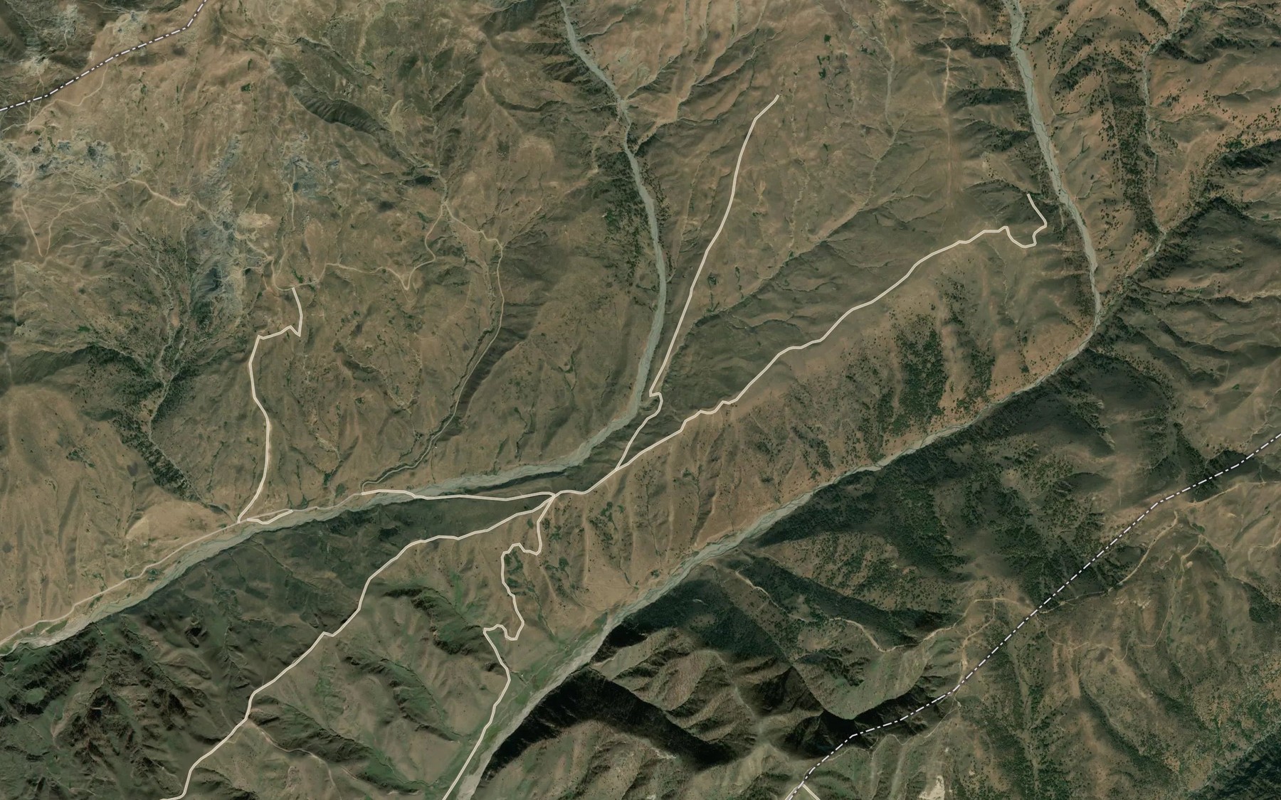 Satellite map of the Too-Kamoo