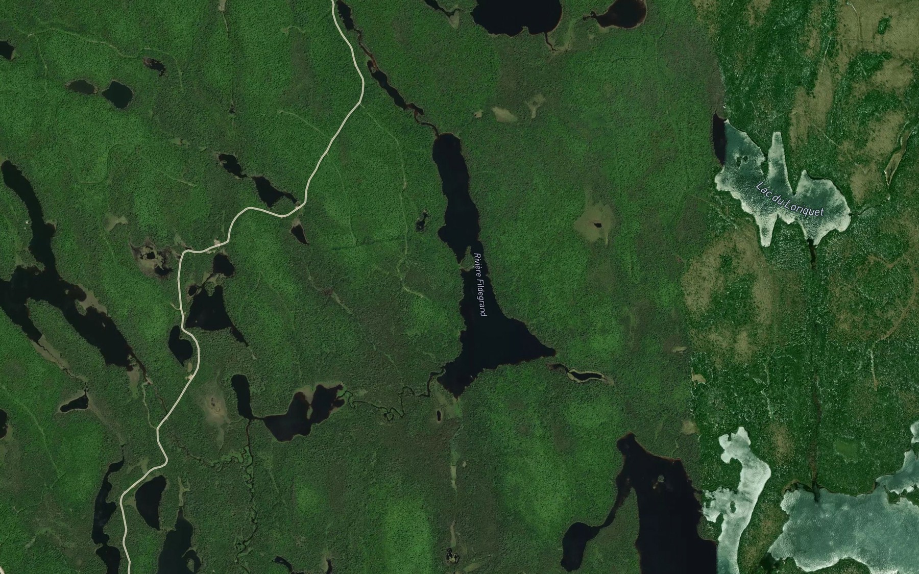 Satellite map of the Lac du Cochon