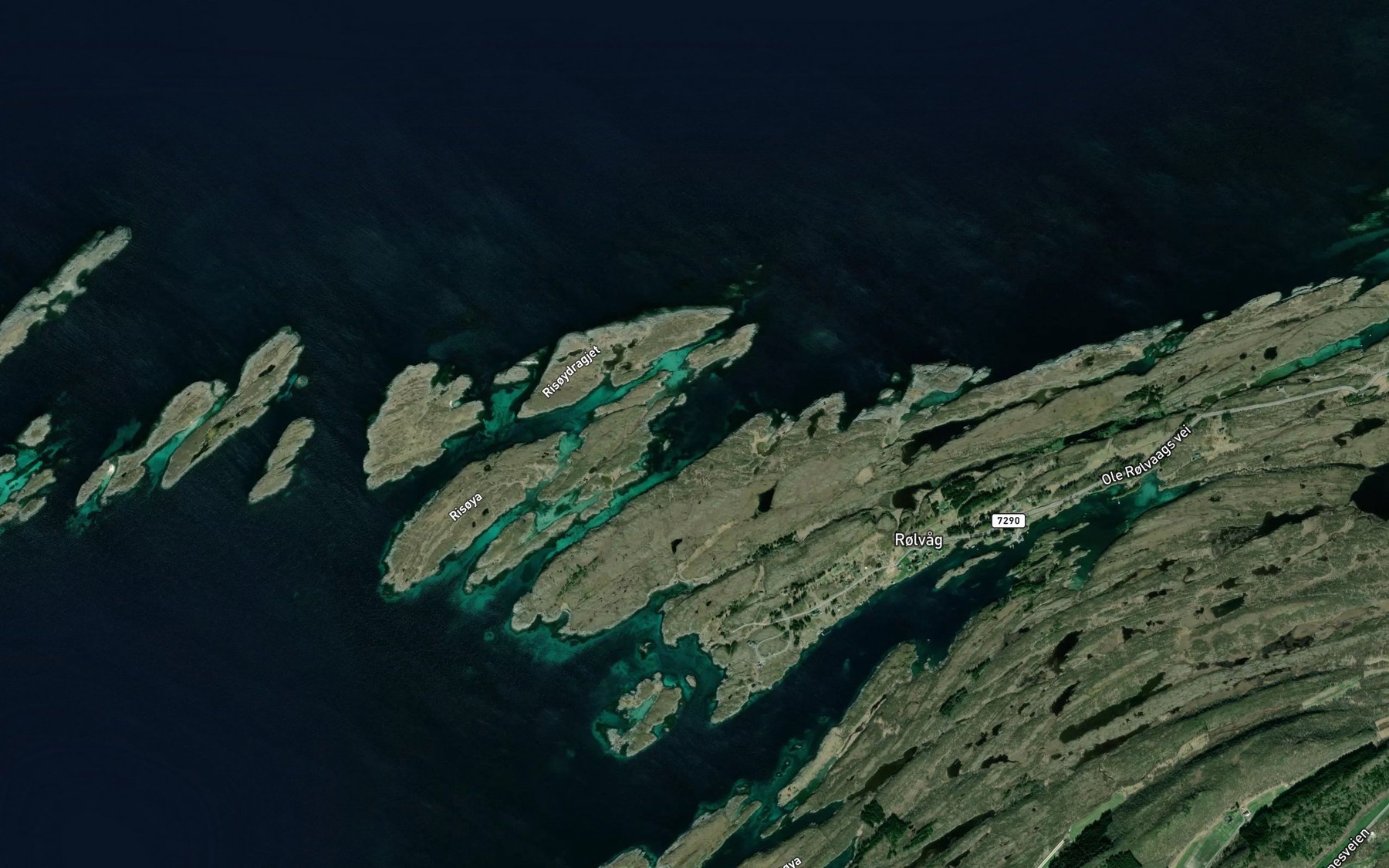 Satellite map of the Nesvikja