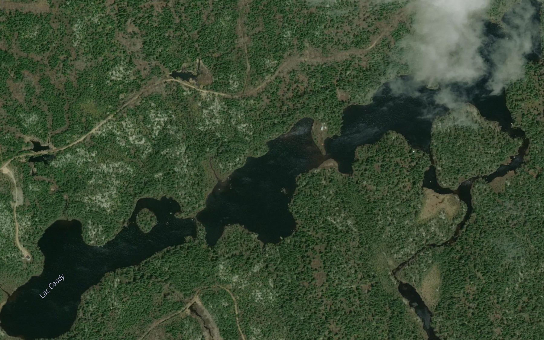 Satellite map of the Lac Caody