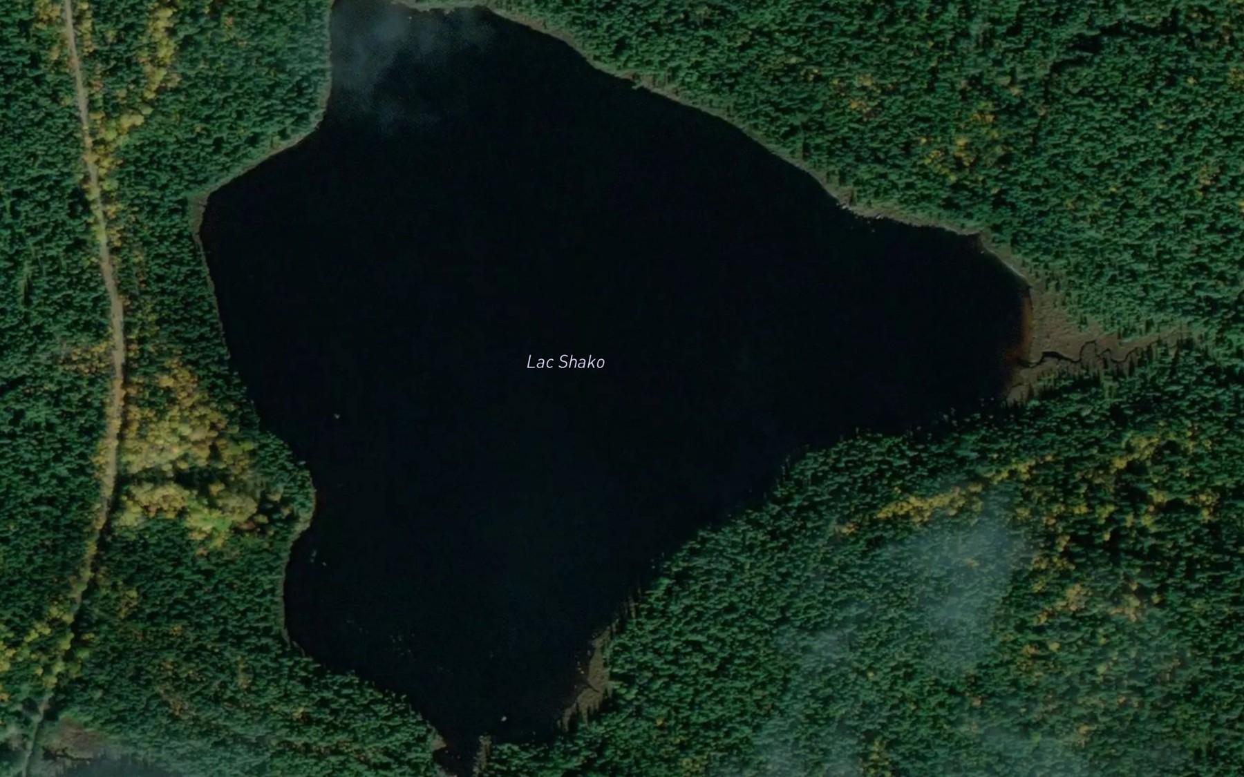 Satellite map of the Lac Shako
