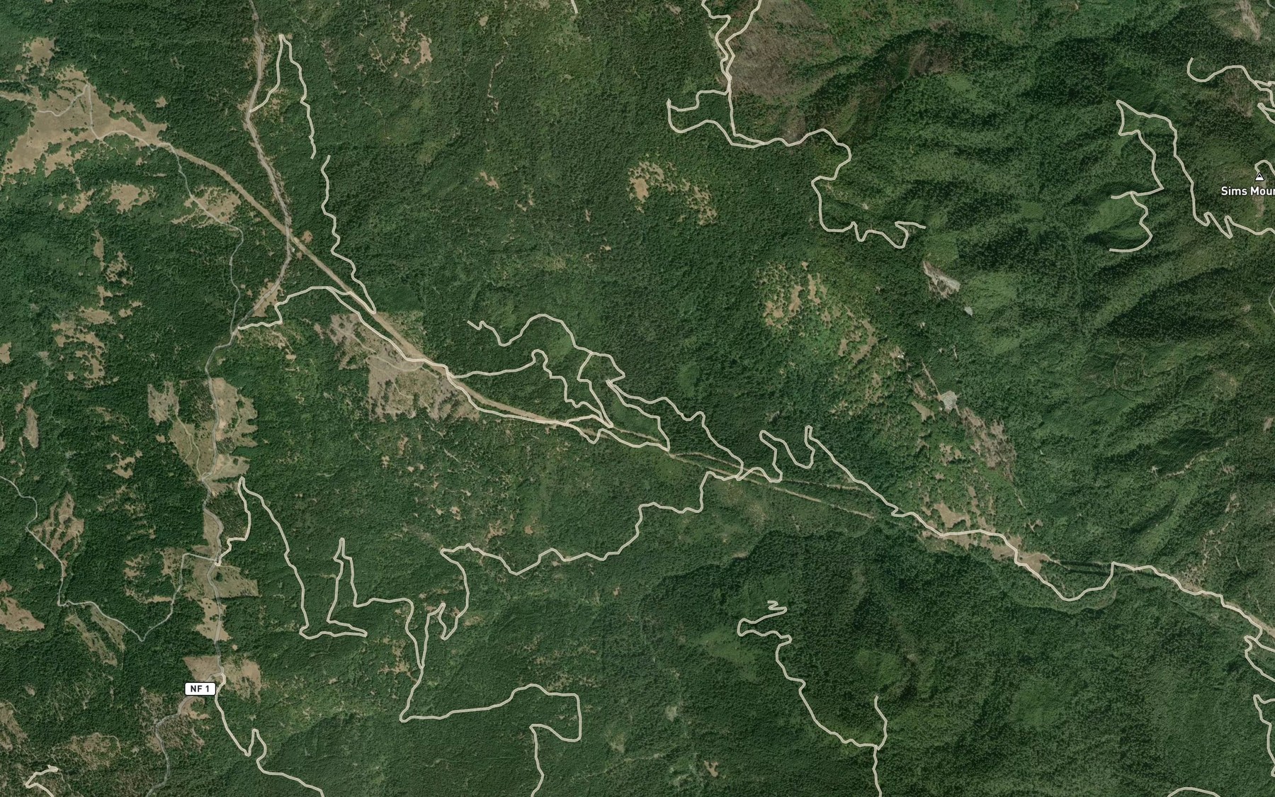 Satellite map of the Homers Spring