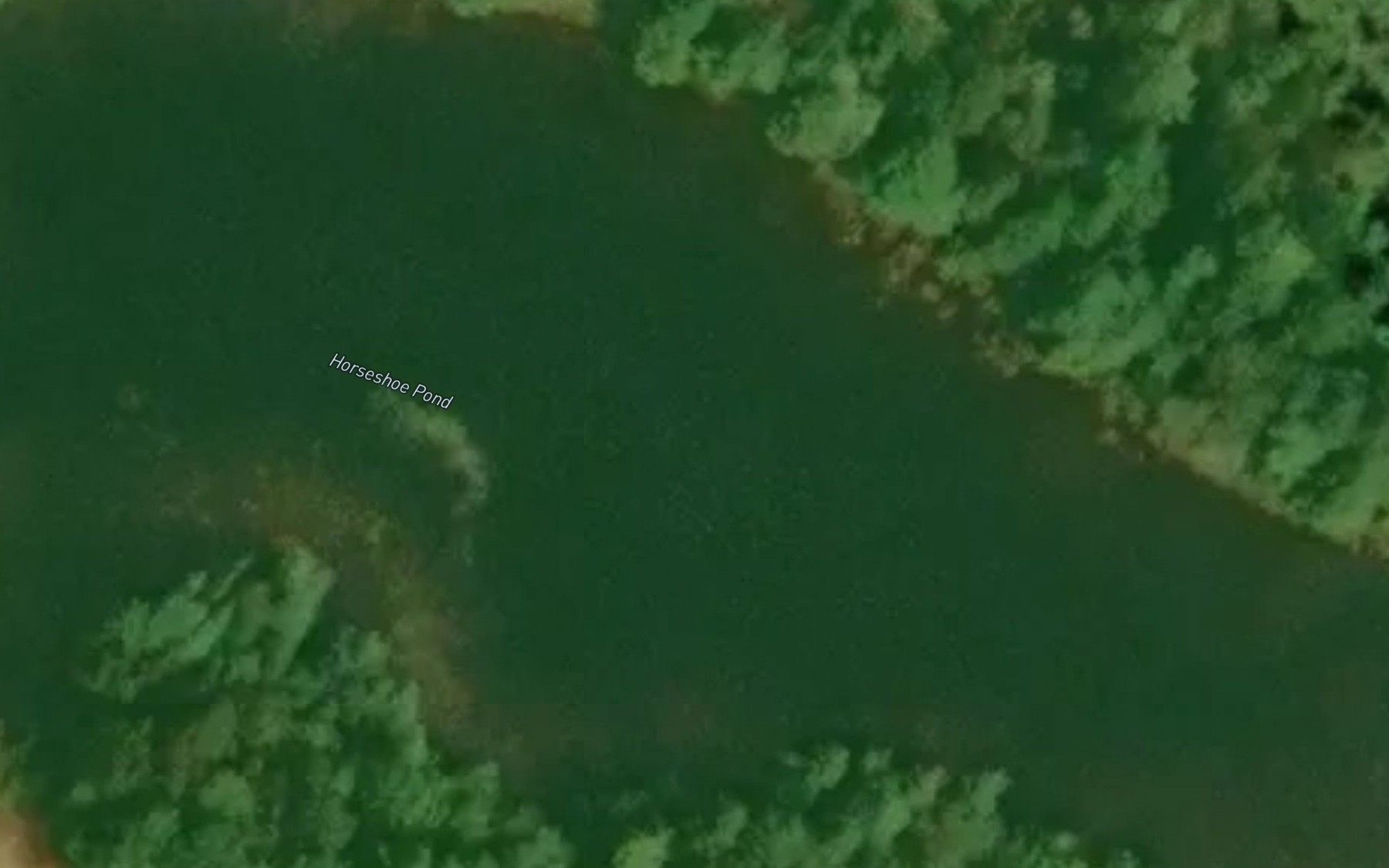 Satellite map of the Horseshoe Pond