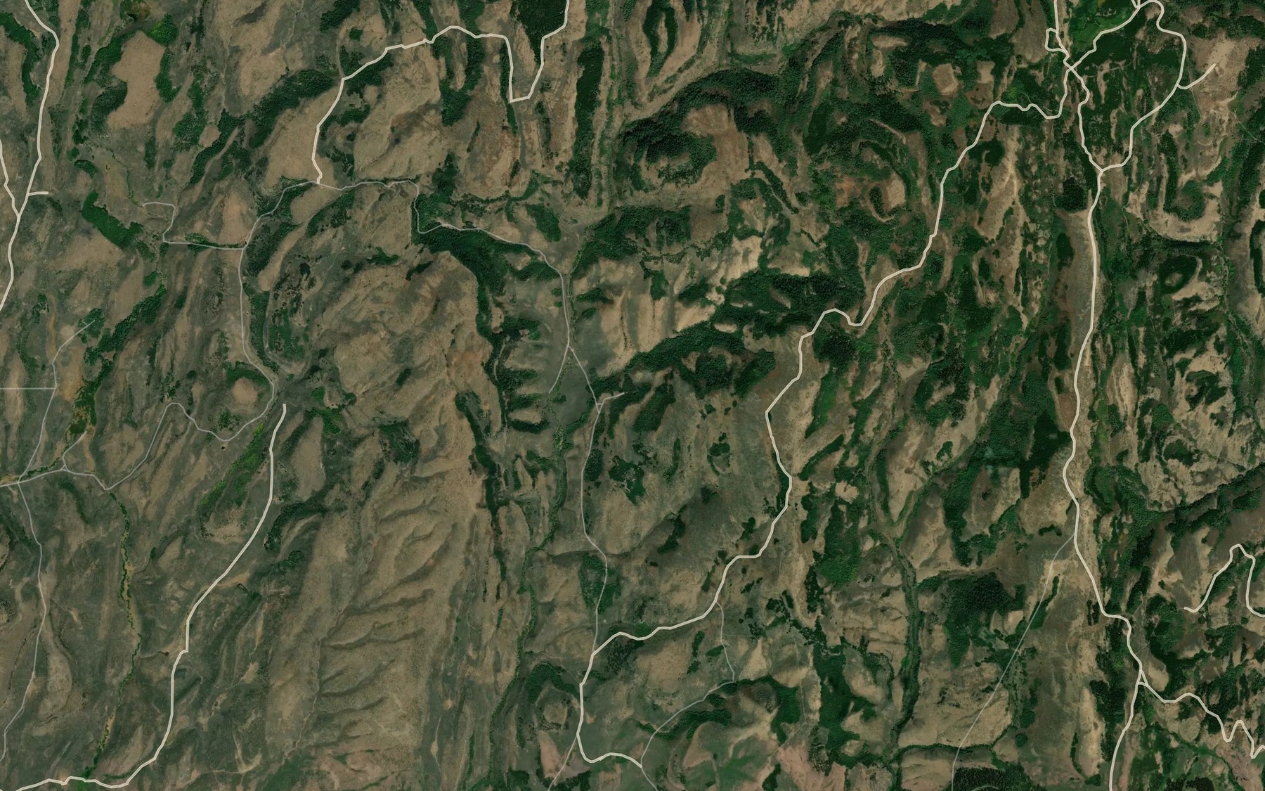 Satellite map of the Diamond Flat Spring