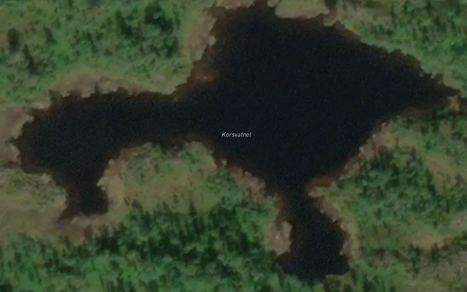 Satellite map of the Korsvatnet