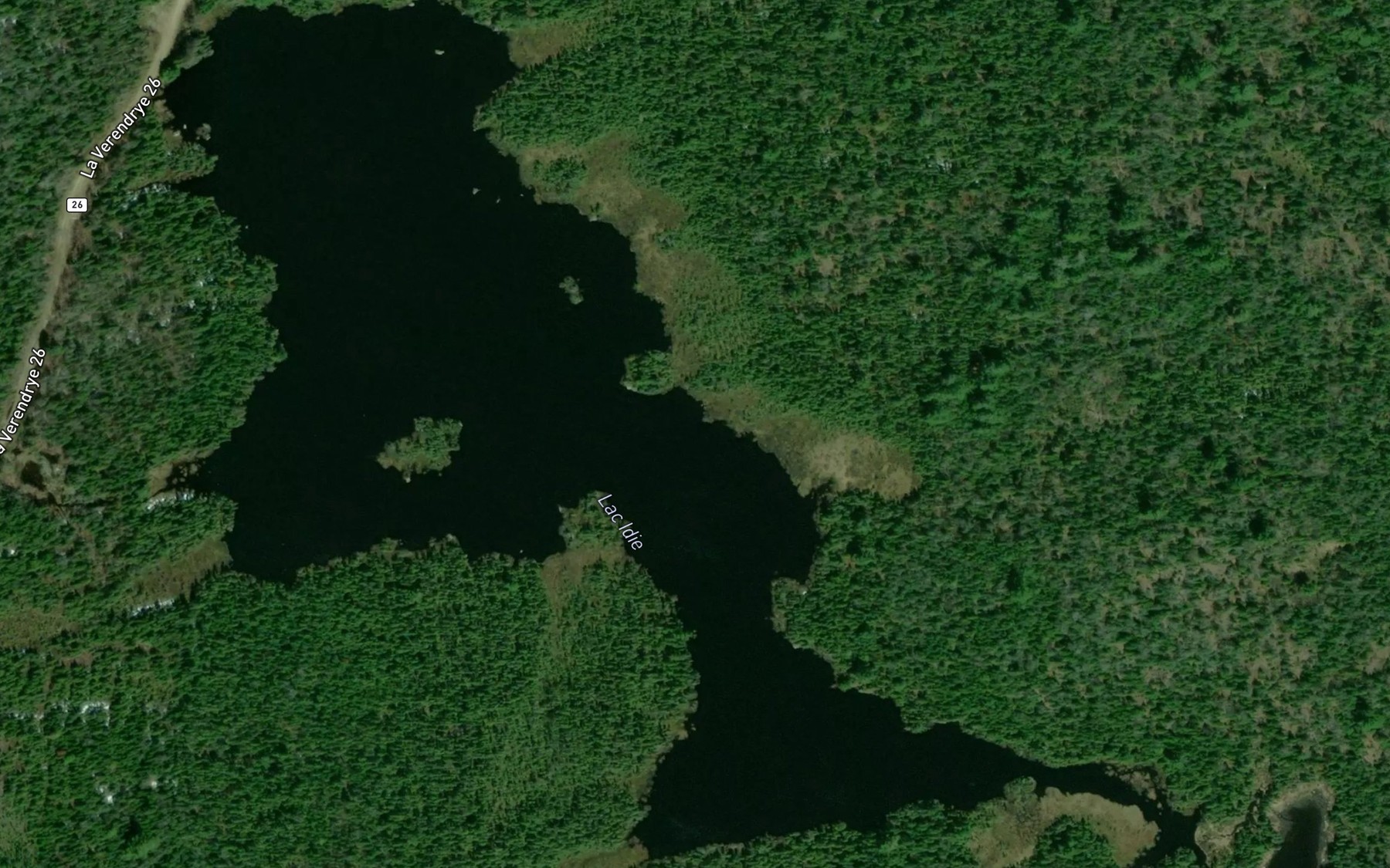 Satellite map of the Lac Idie