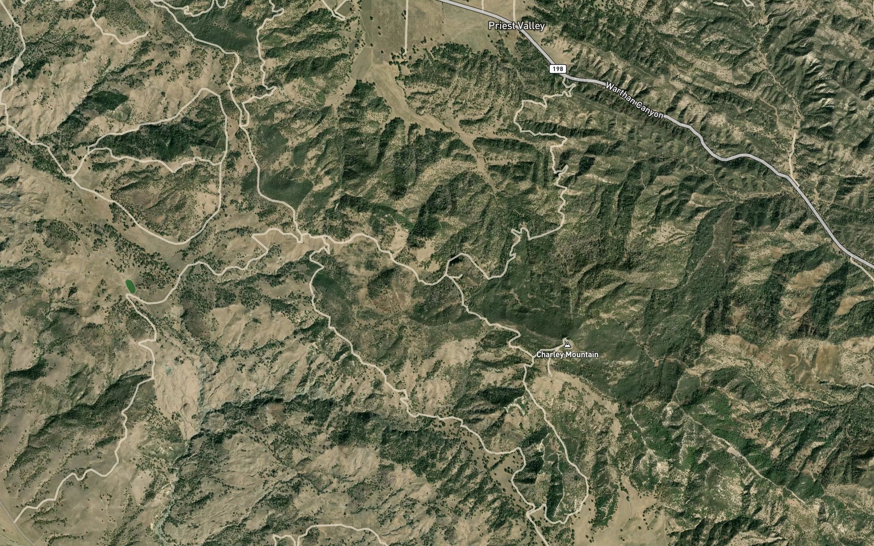 Satellite map of the Bear Trap Spring
