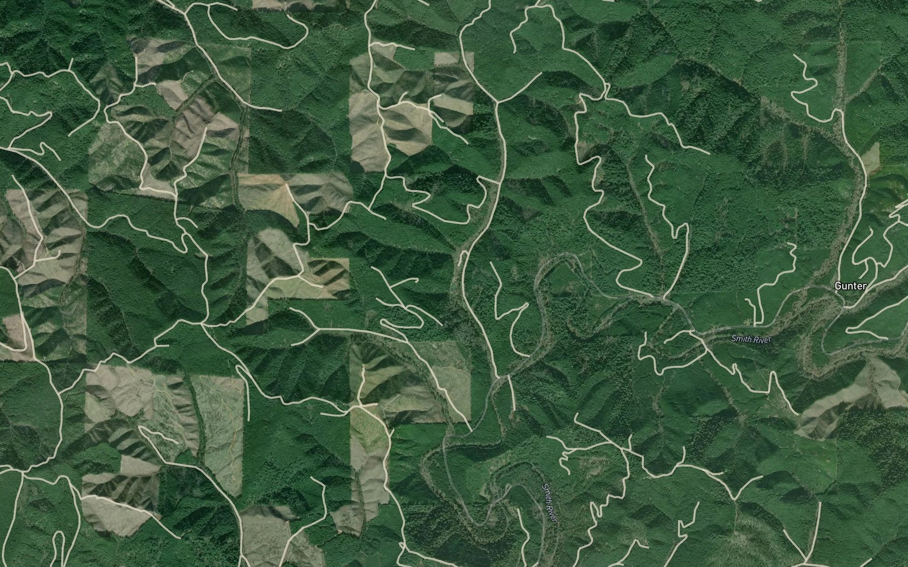 Satellite map of the Yellow Lake