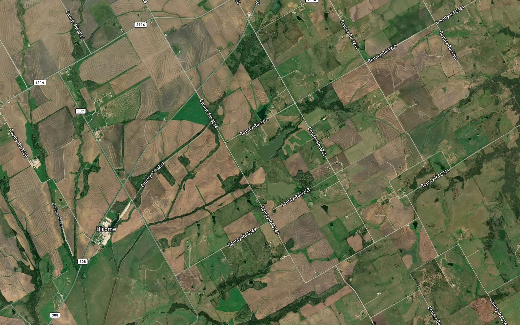 Satellite map of the Soil Conservation Service Site 1a Reservoir