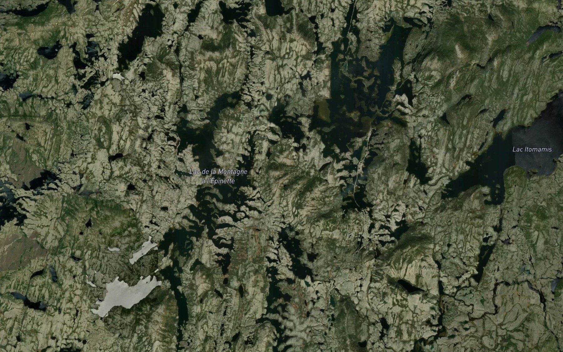 Satellite map of the Lac de la Montagne a l'Epinette