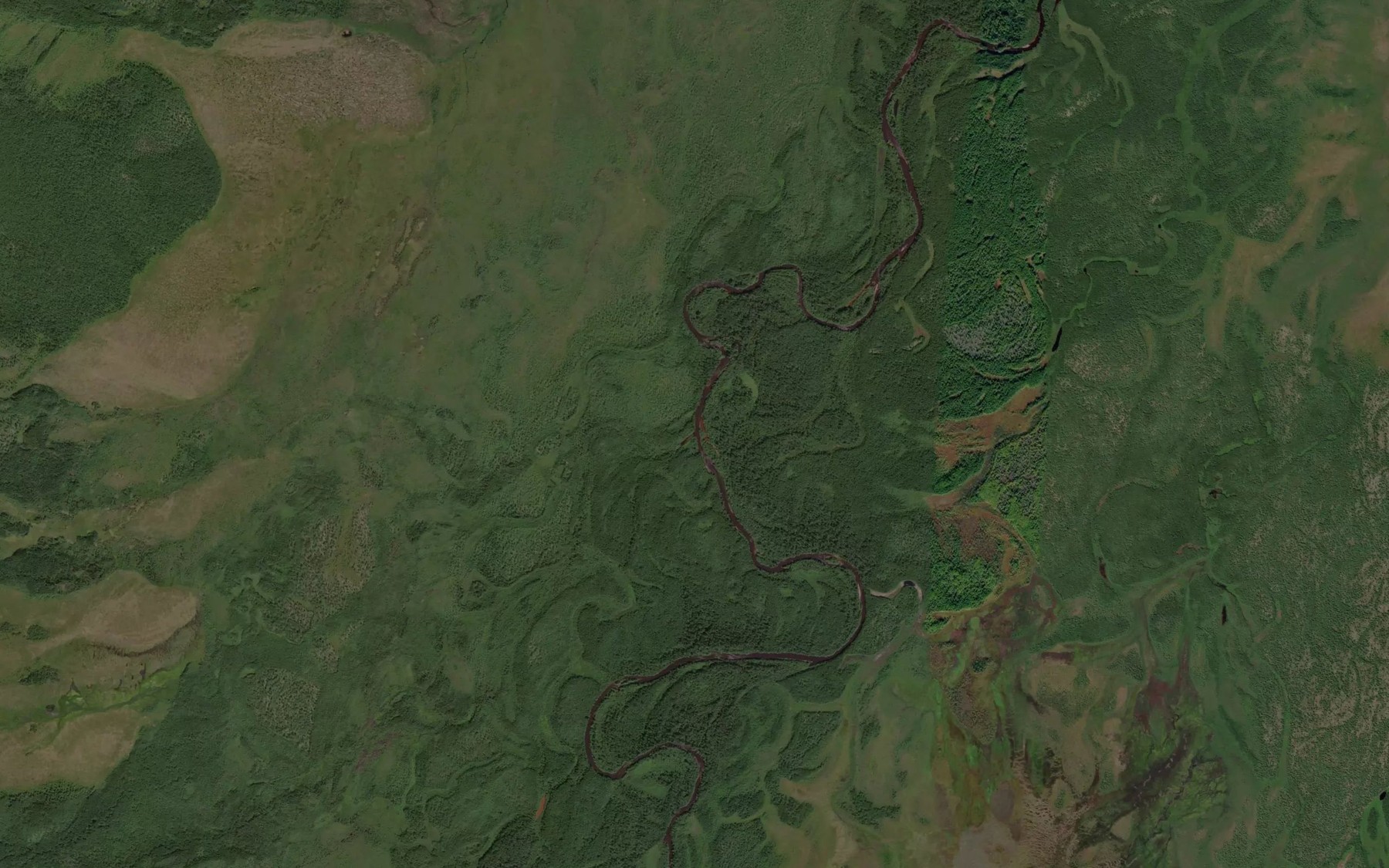 Satellite map of the Cheneken