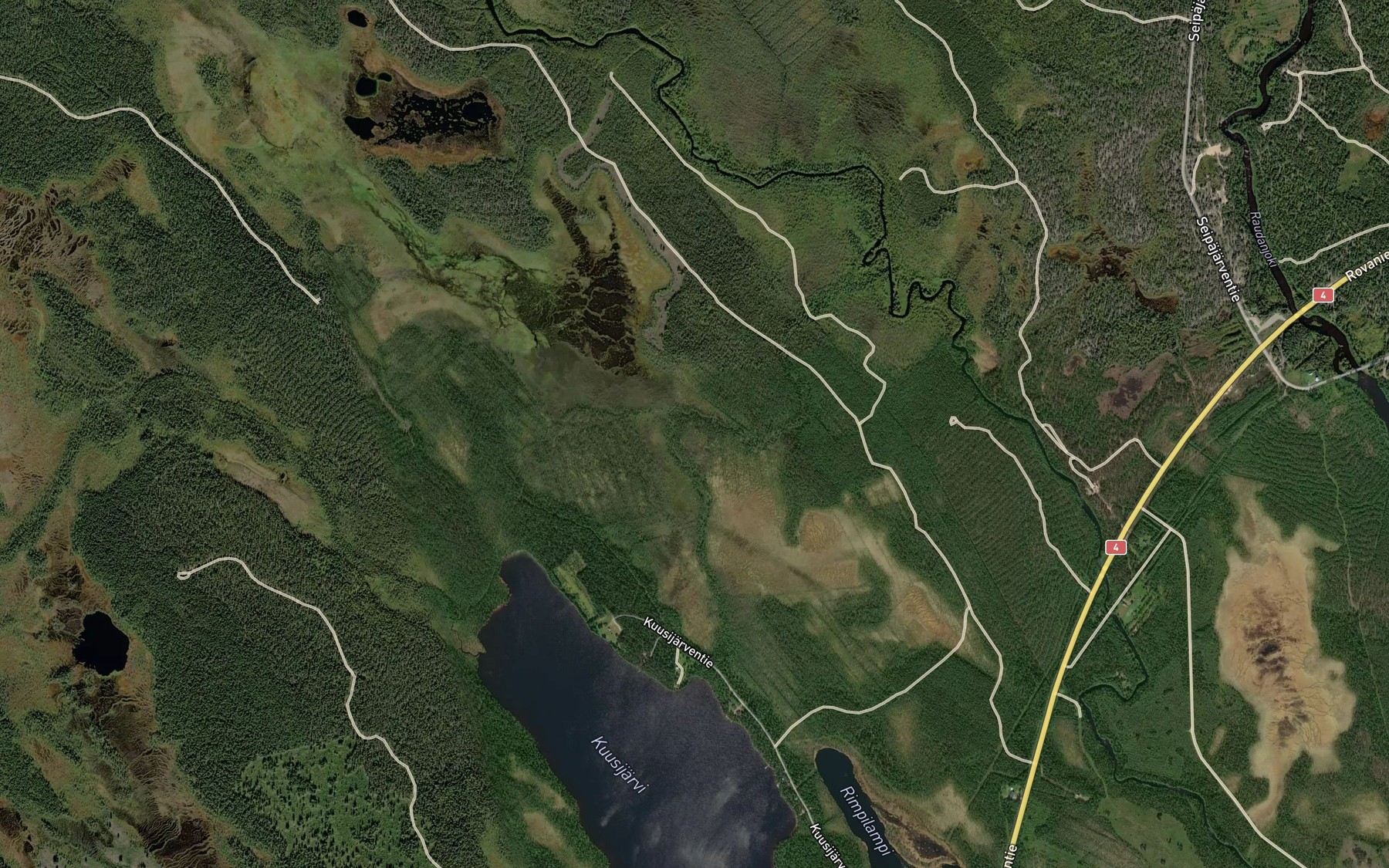 Satellite map of the Kuusijarvi