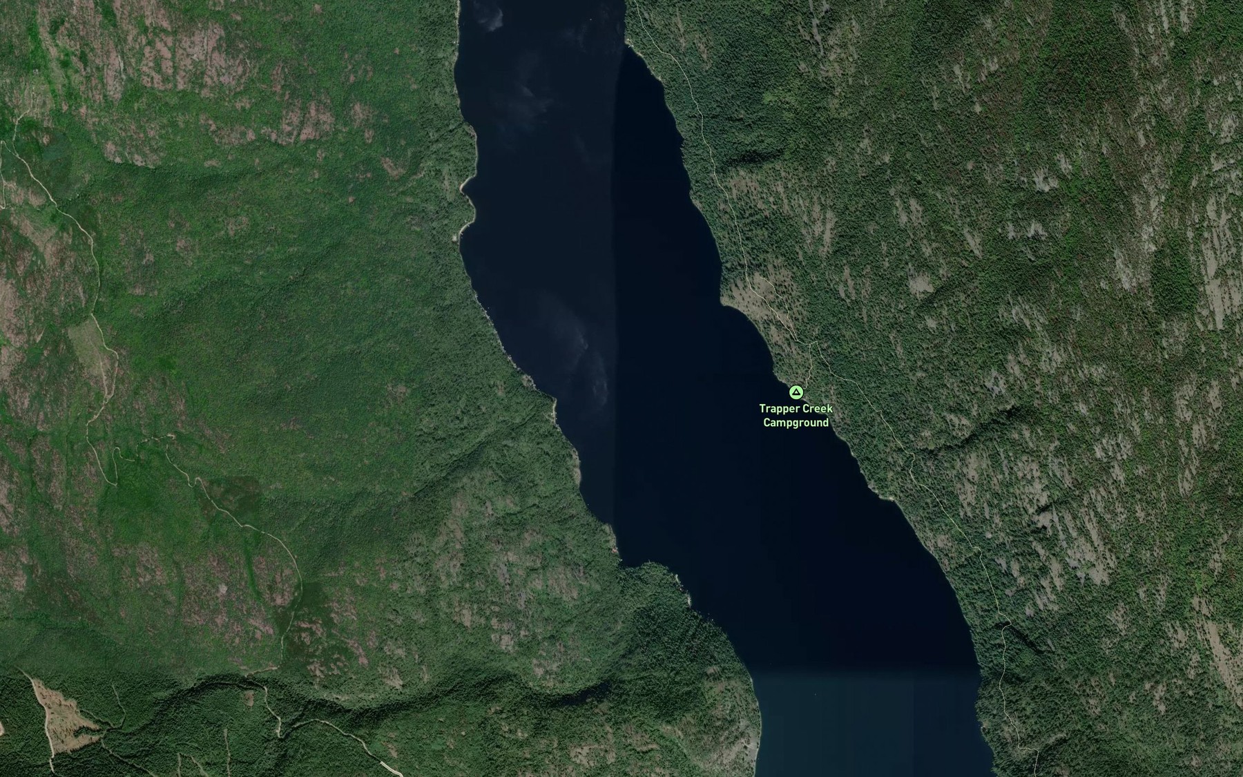 Satellite map of the Parson Creek
