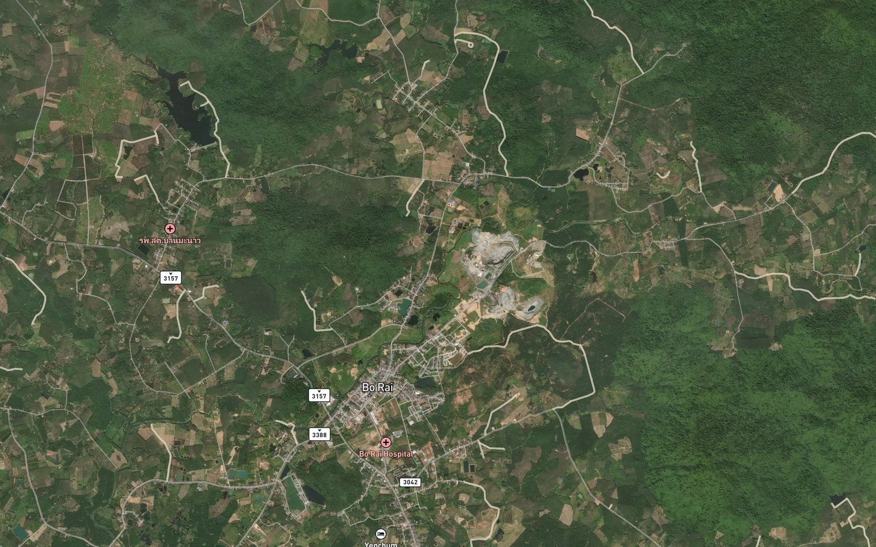 Satellite map of the Khlong Chanak