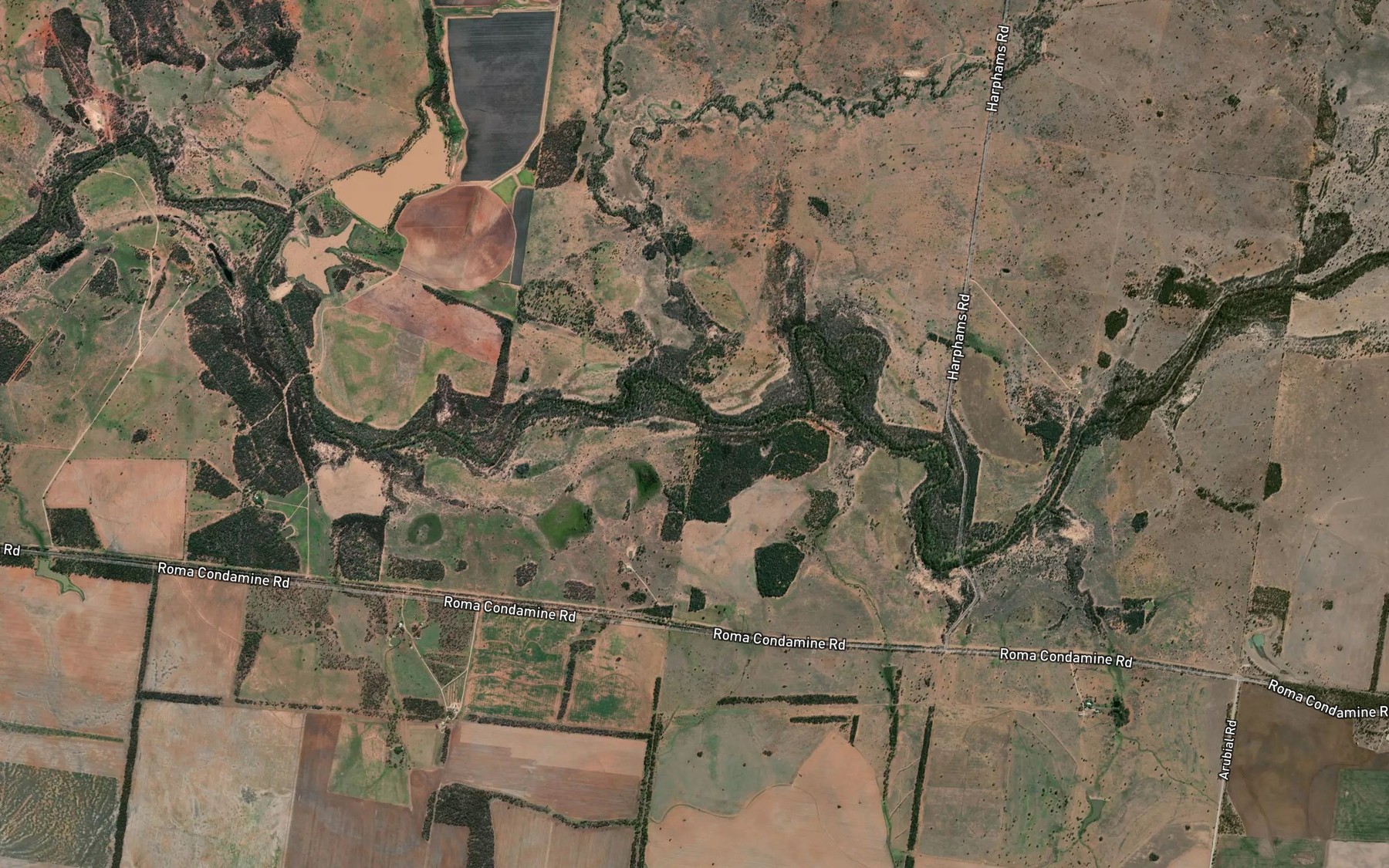 Satellite map of the Eagle Creek
