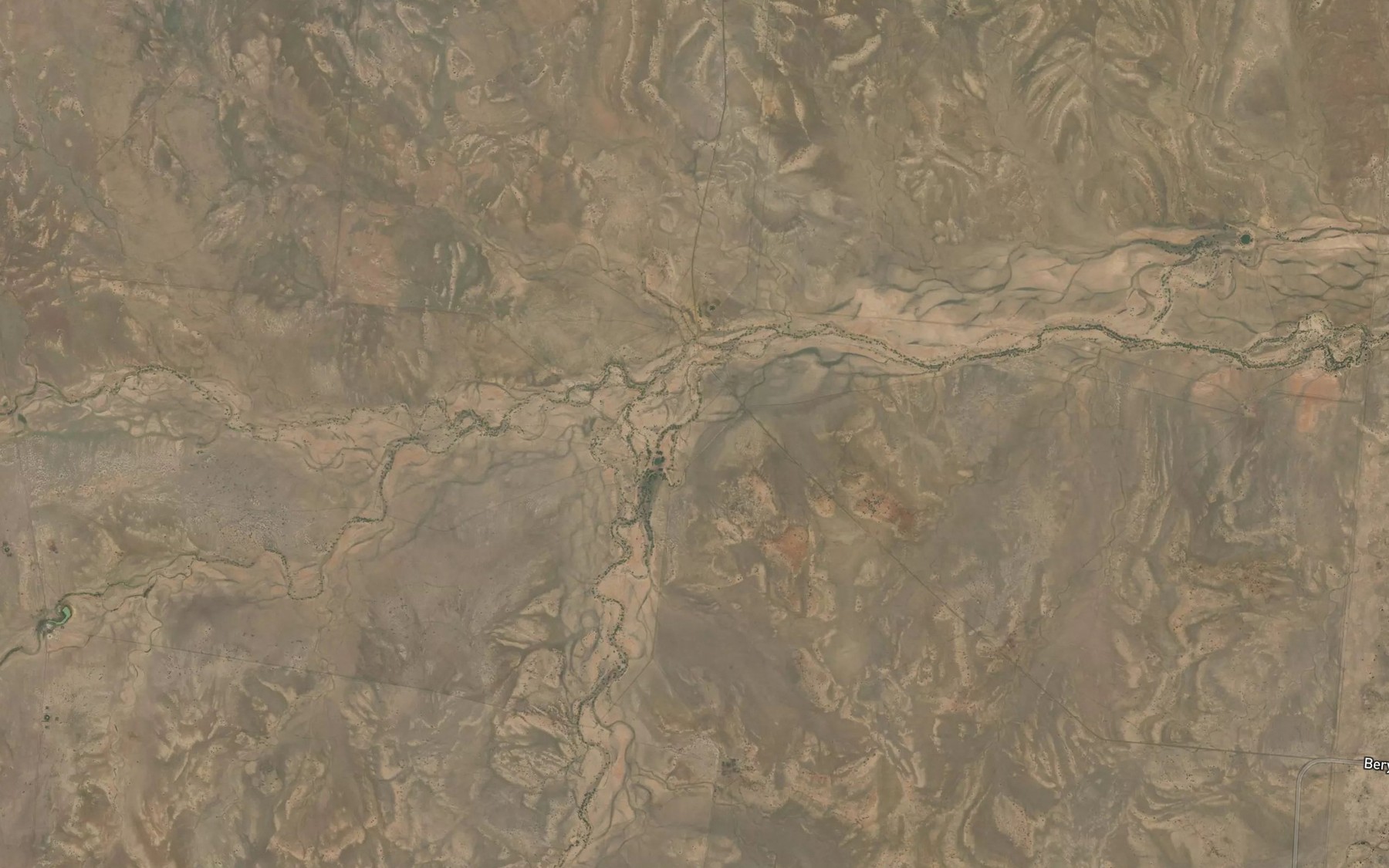 Satellite map of the Boundary Creek