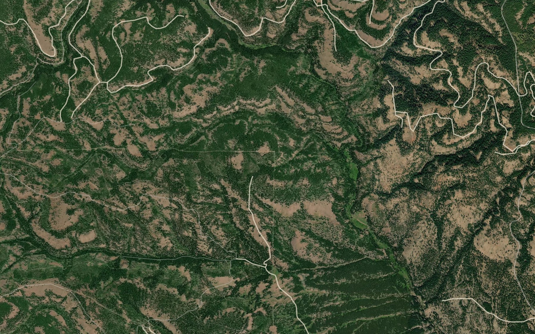Satellite map of the Shady Spring