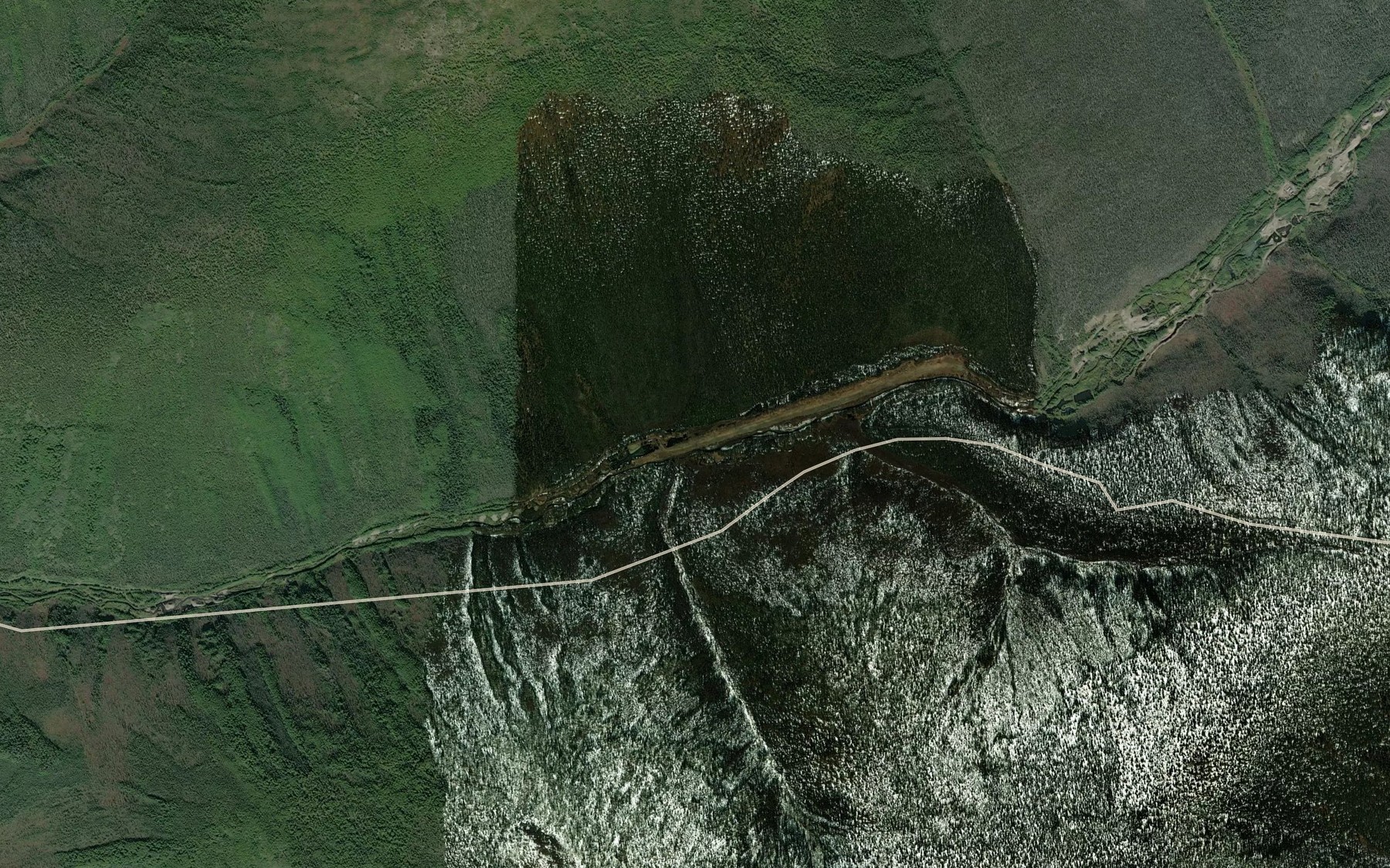 Satellite map of the Queen Creek