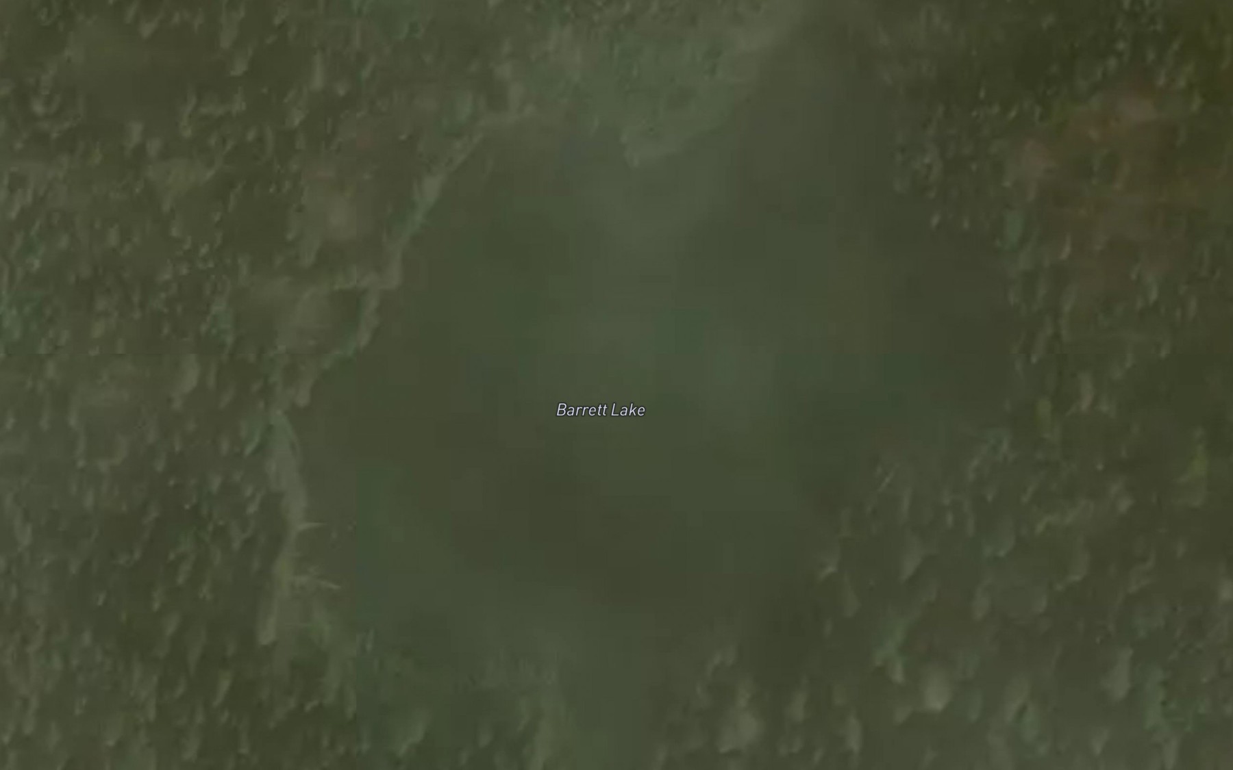 Satellite map of the Barrett Lake