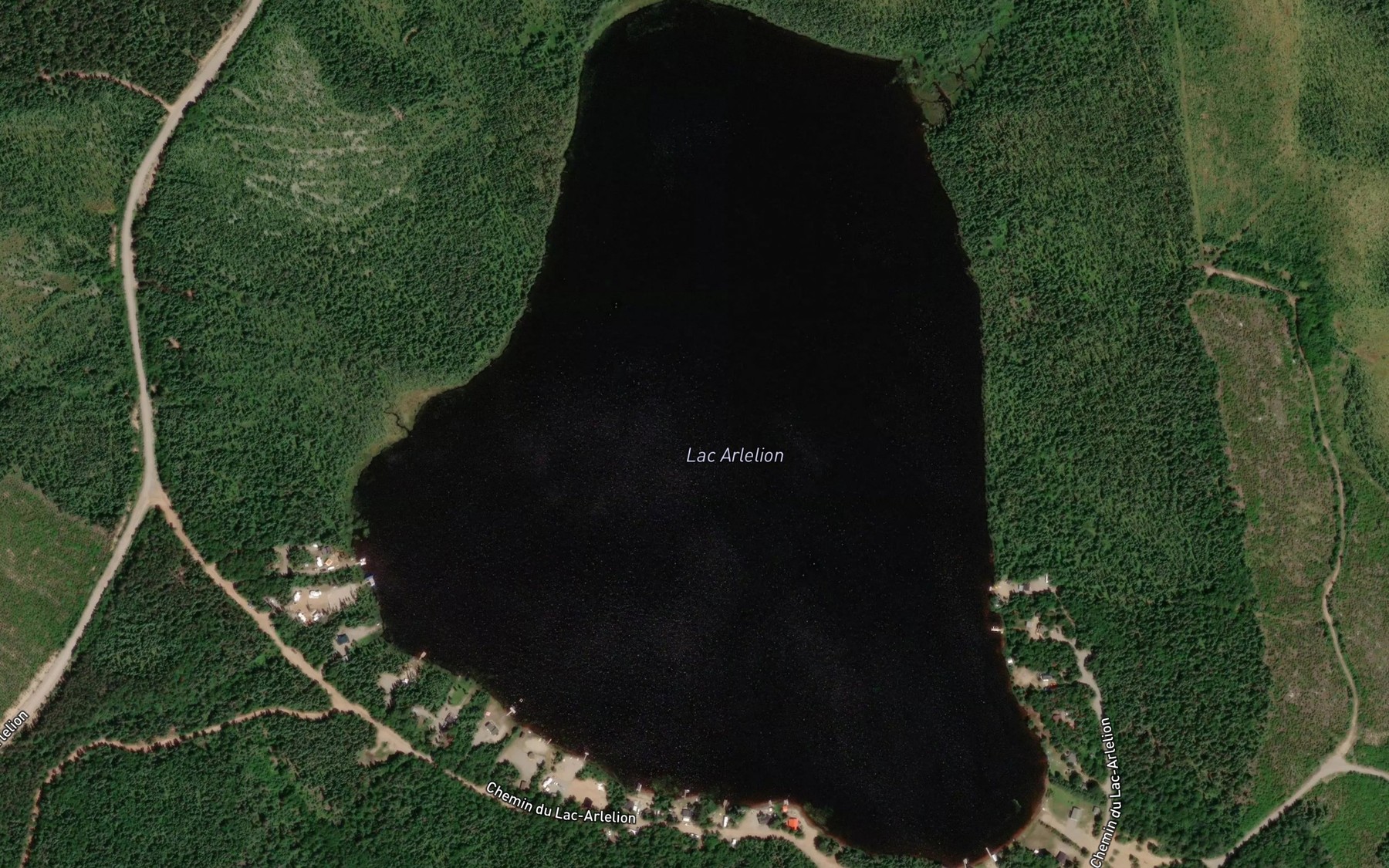 Satellite map of the Lac Arlelion
