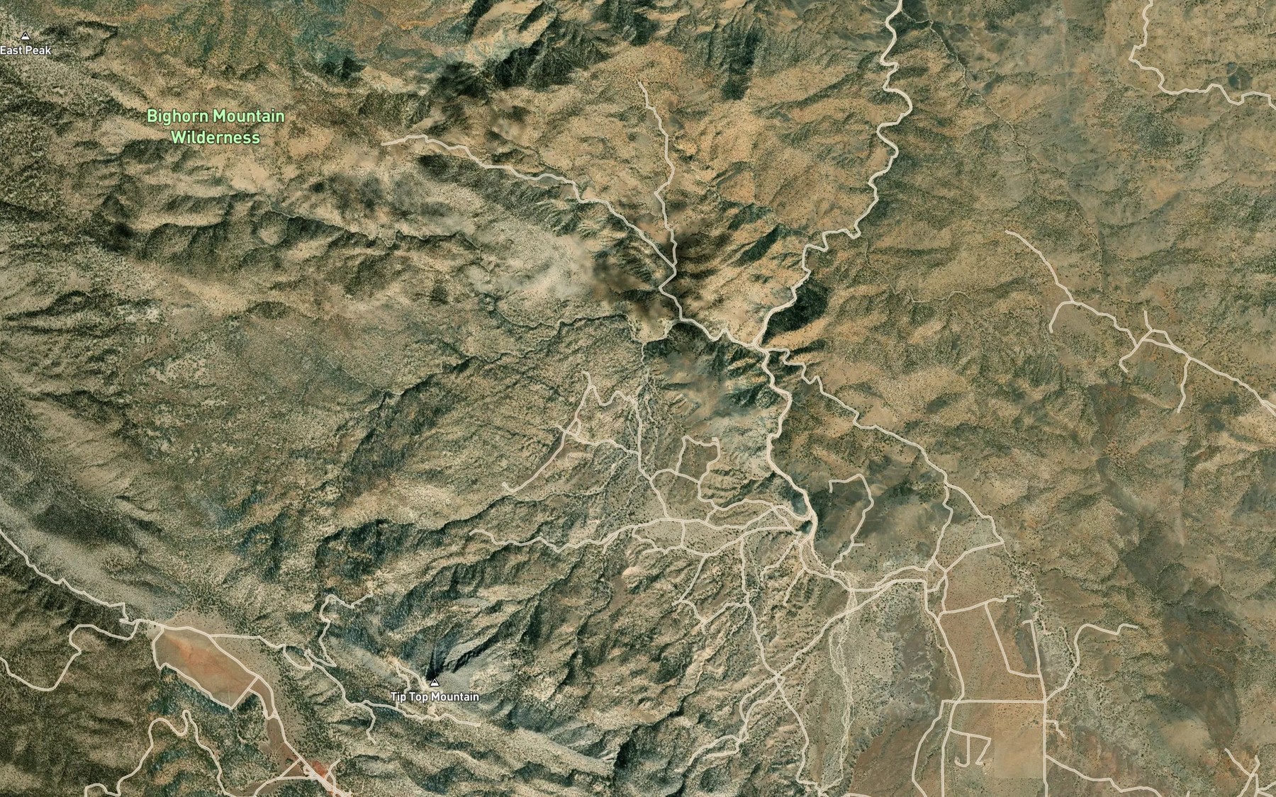 Satellite map of the Viscera Spring