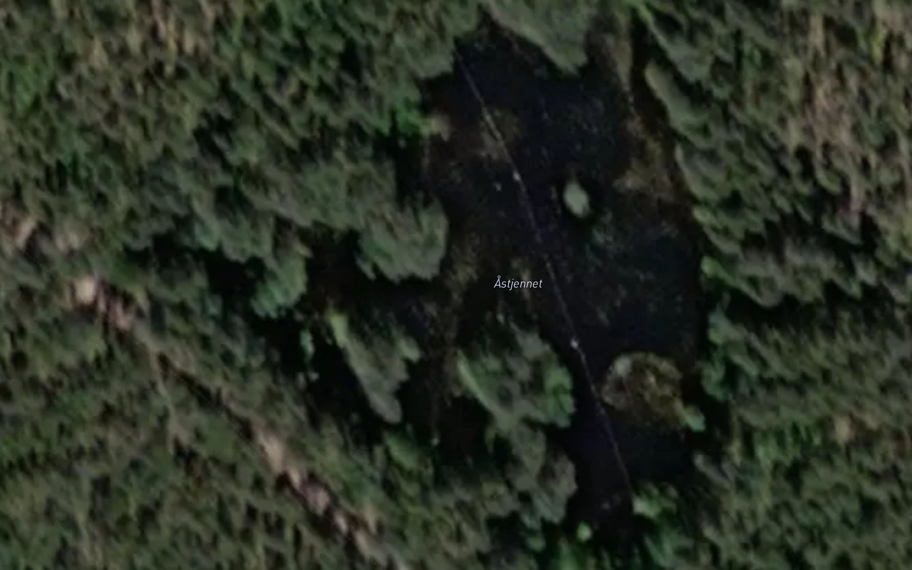Satellite map of the Astjernet